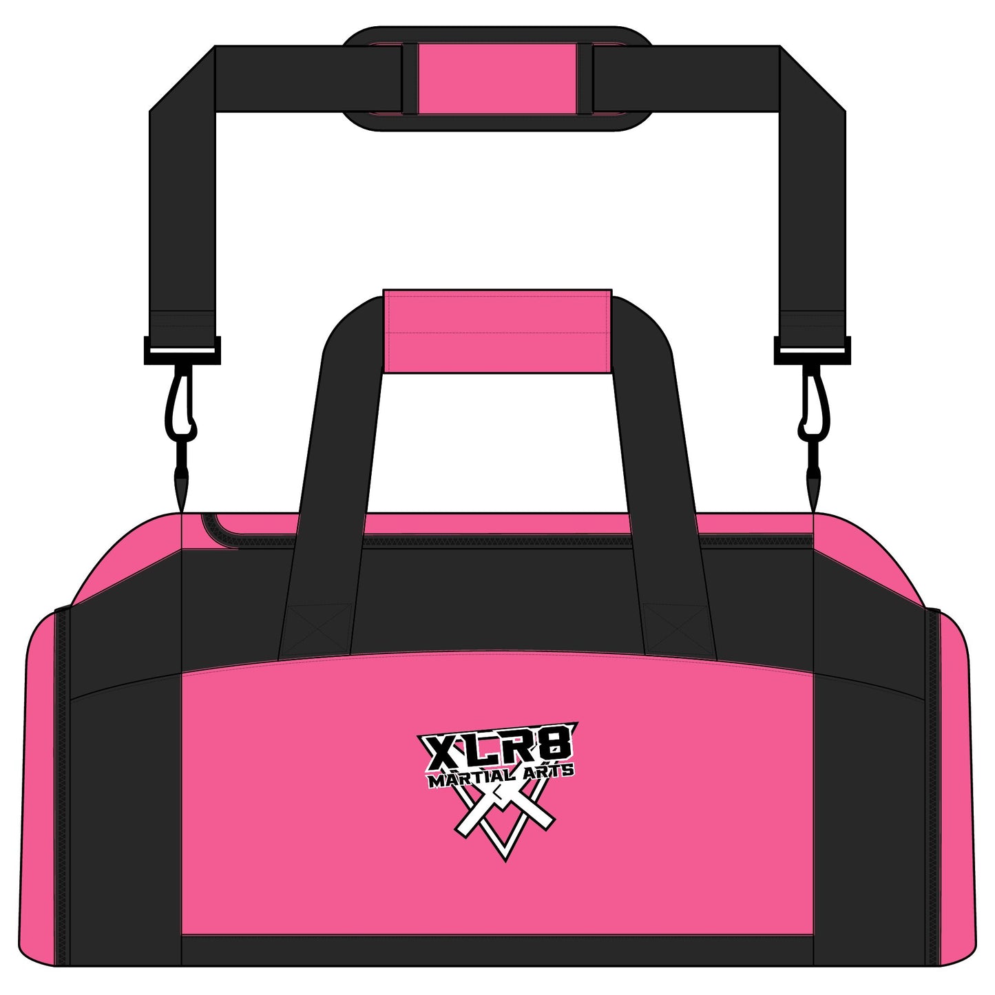 Gym Bag — XLR8 Martial Arts Logo Duffle (Pink or Maroon)