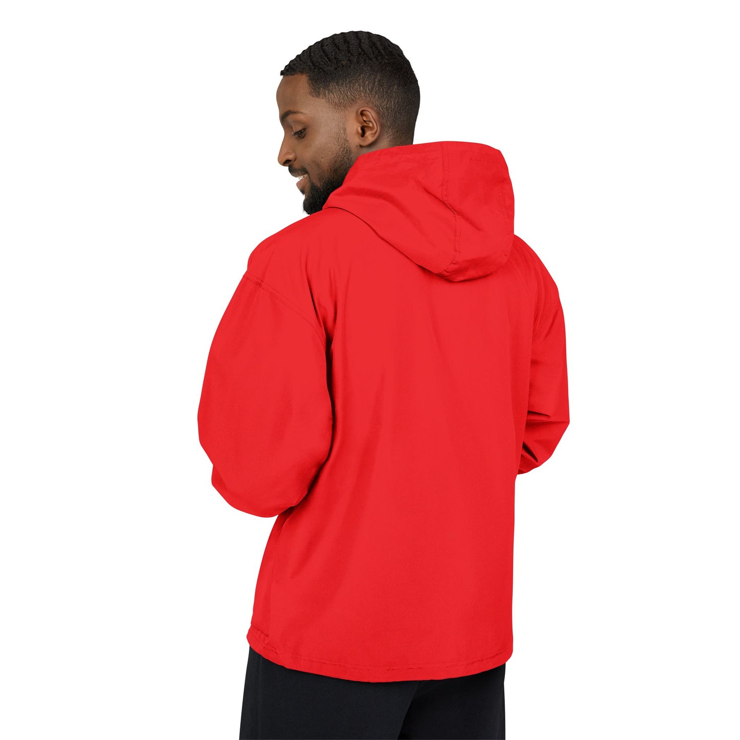 Anorak Jacket — Heart Mosaic Chest Packable Windbreaker