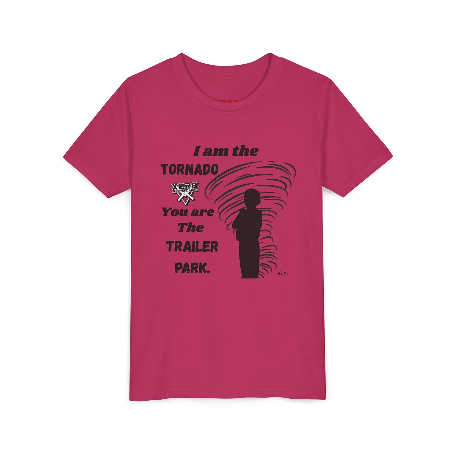 Youth Tee - "I am the TORNADO You are The TRAILER PARK" Caden Shirt