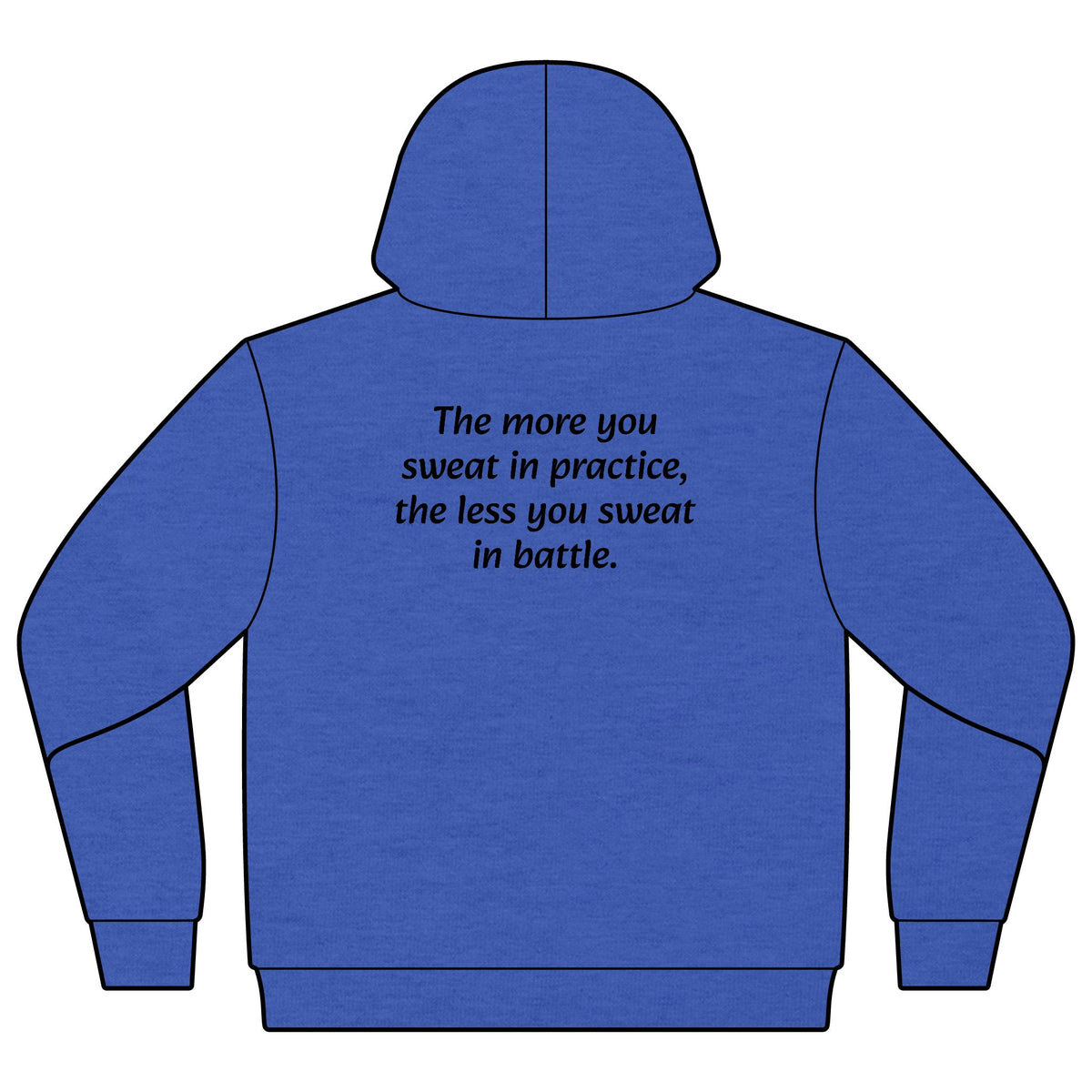 Youth Camo “The More You Sweat in Practice” Motivational Hoodie