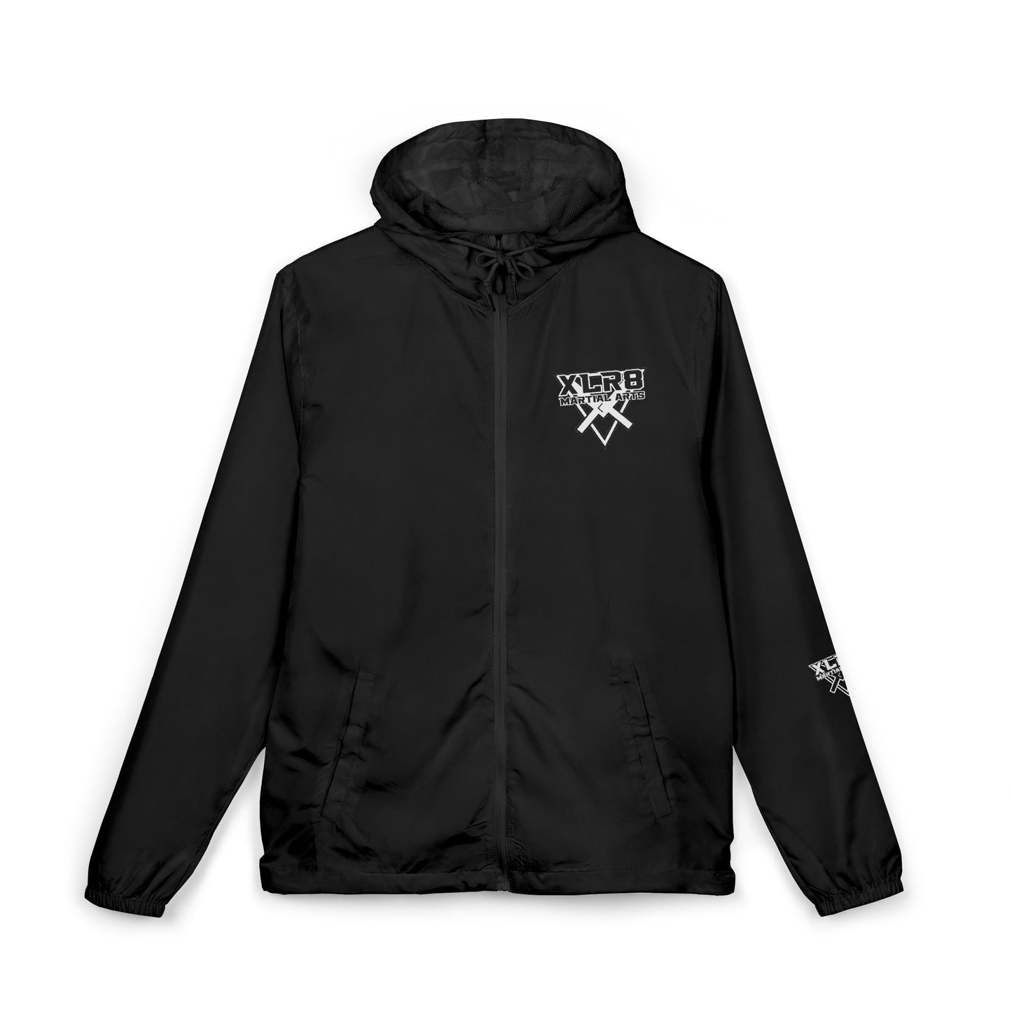 Windbreaker Jacket — Gothic Cross Logo Streetwear