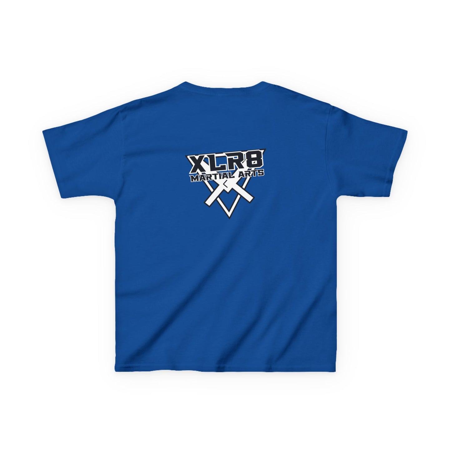 Kids Tee — "Don't Be a Cry Baby" Silhouette Tee with XLR8 Martial Arts Back Logo
