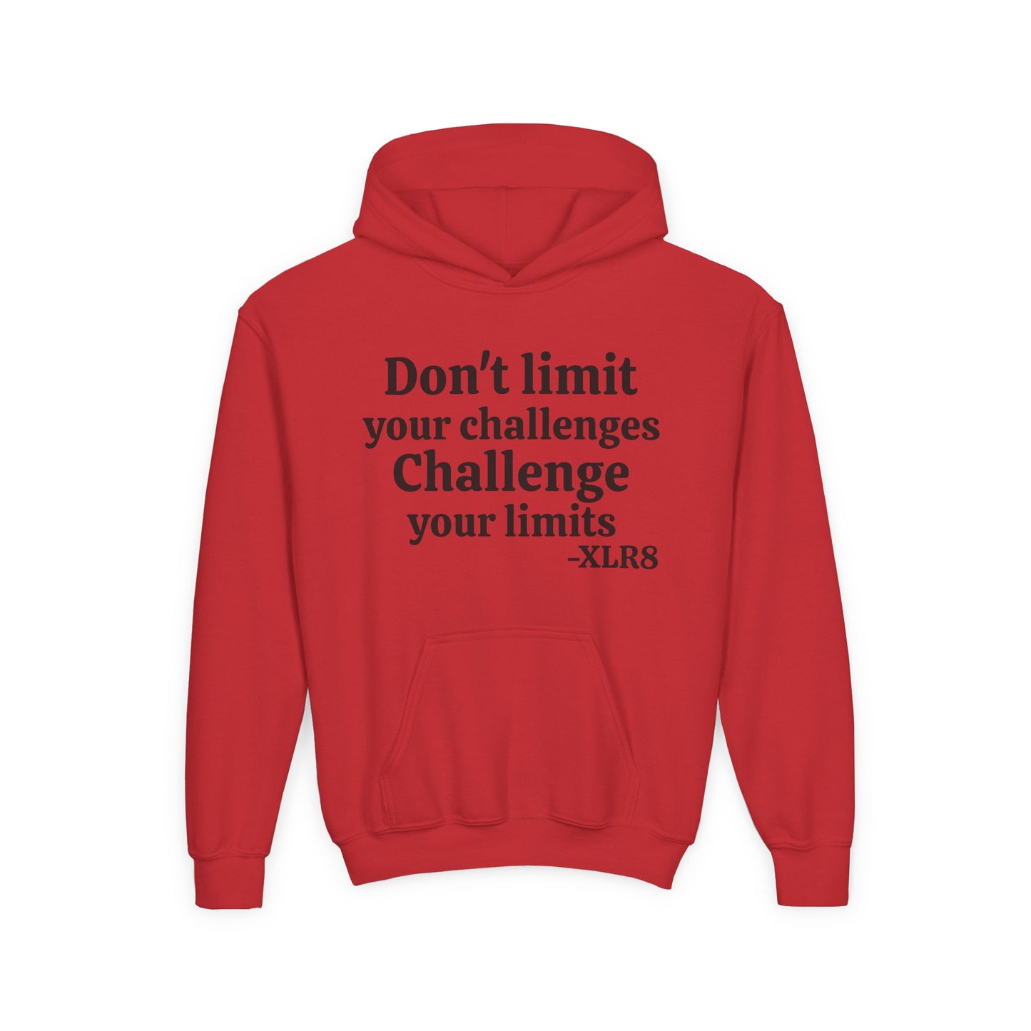 Youth Hoodie – "Don't limit your challenges. Challenge your limits." Martial Arts Motivational Sweatshirt