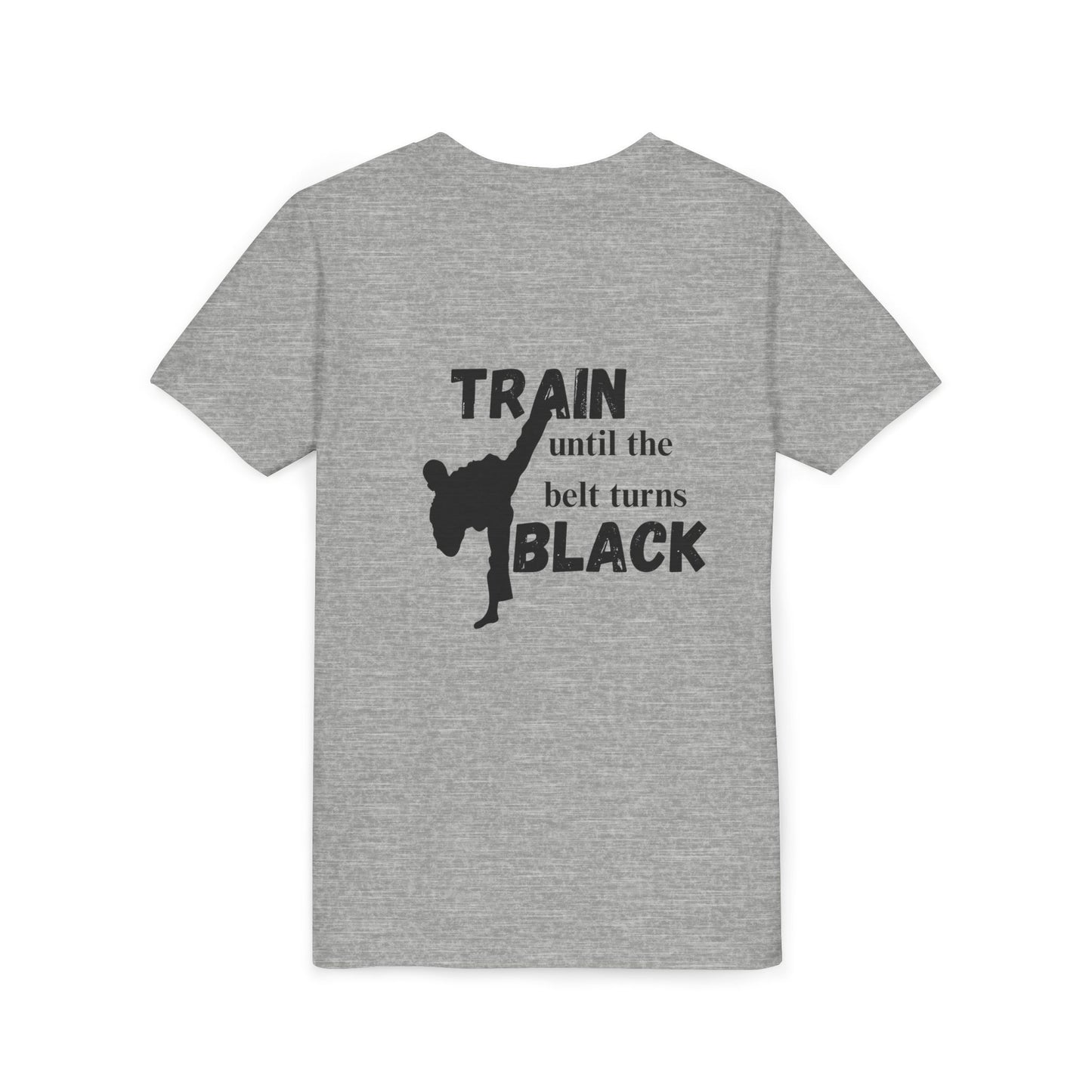 Youth Tee — "Train Until the Belt Turns Black" Martial Arts Shirt