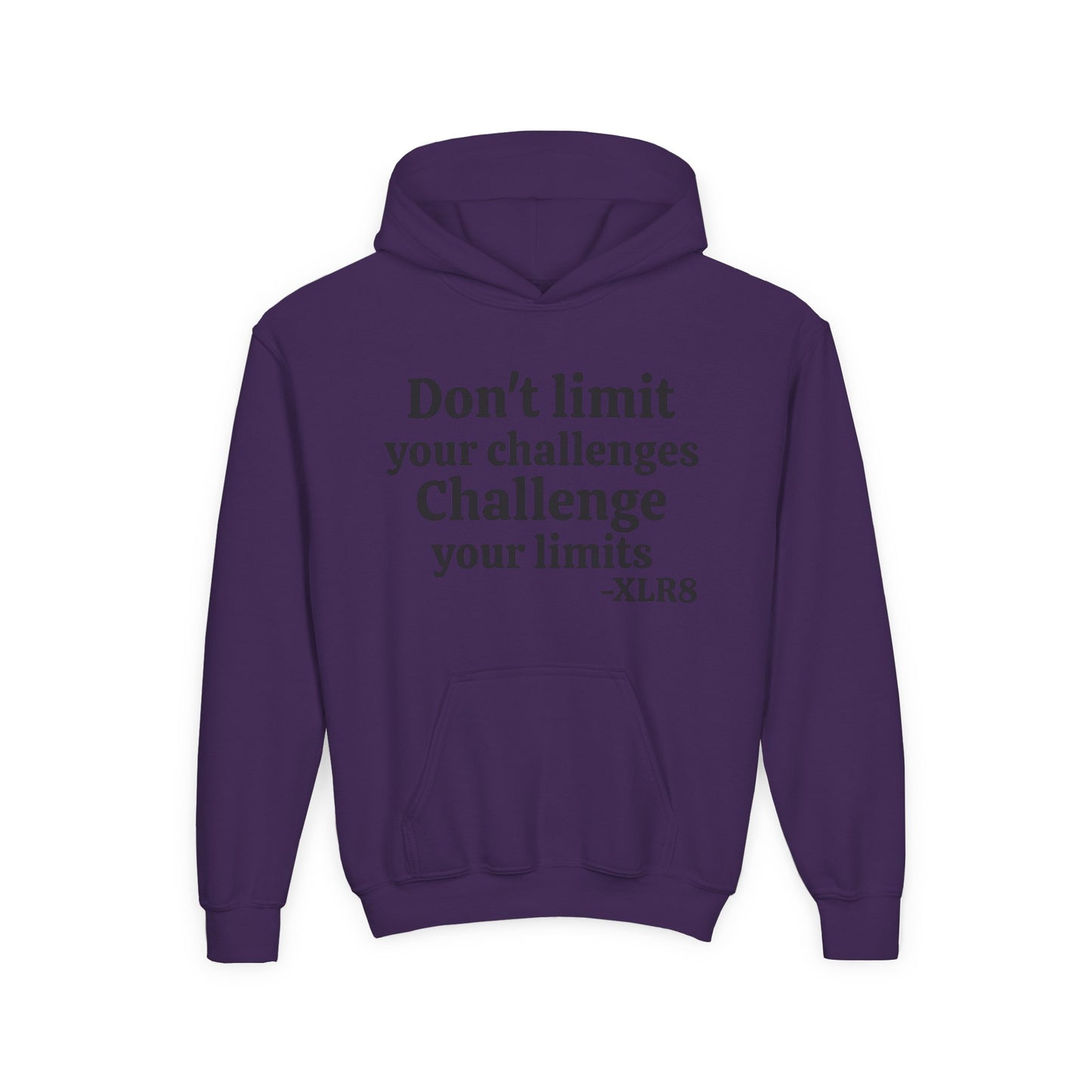 Youth Hoodie – "Don't limit your challenges. Challenge your limits." Martial Arts Motivational Sweatshirt