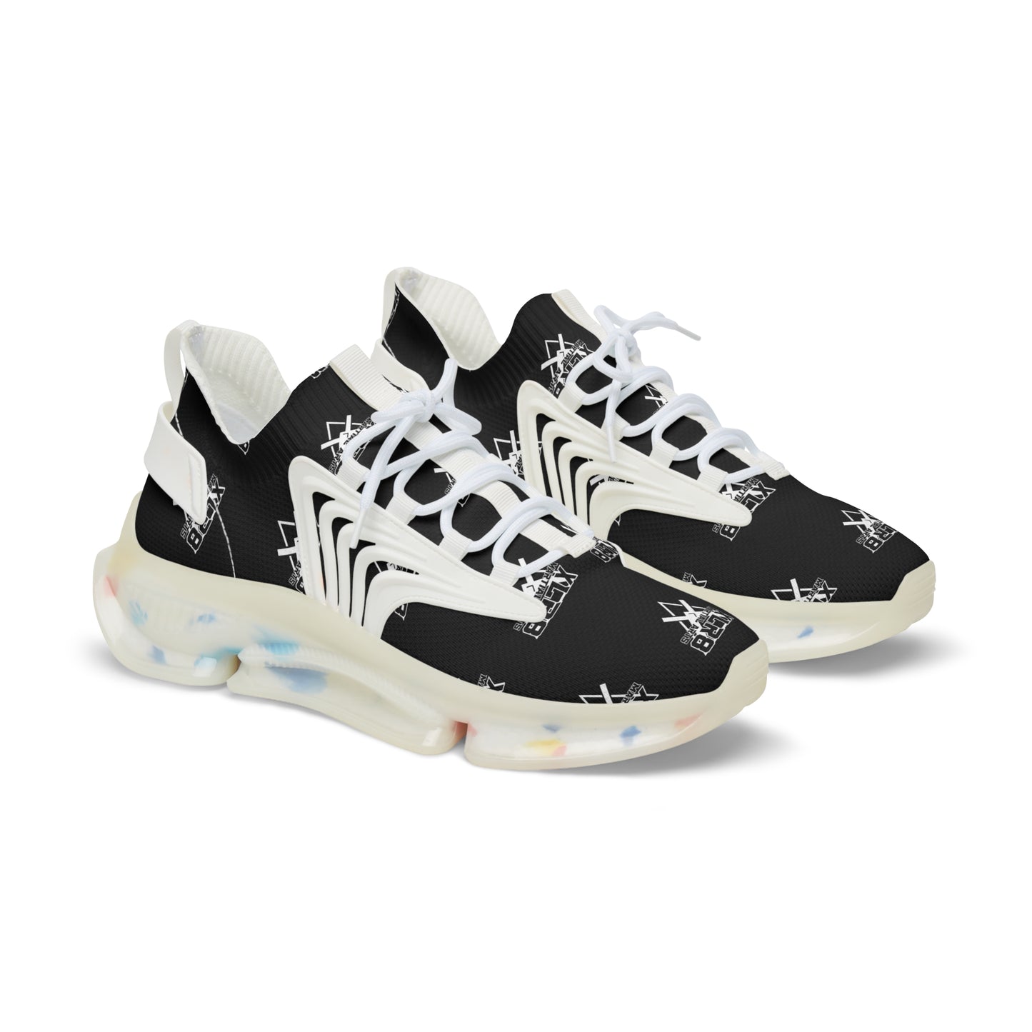Stylish Men's Mesh Sneakers - Trendy Black Athletic Shoes for Comfort & Performance
