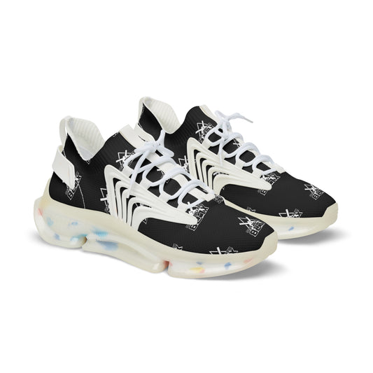 Stylish Men's Mesh Sneakers - Trendy Black Athletic Shoes for Comfort & Performance