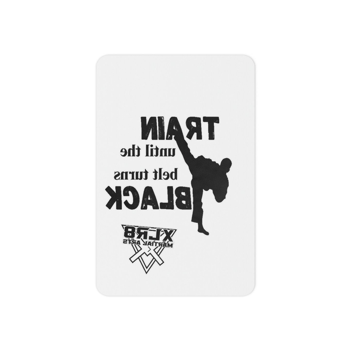 Temporary Tattoos — "Train Until the Belt Turns Black" Martial Arts Kicks Design