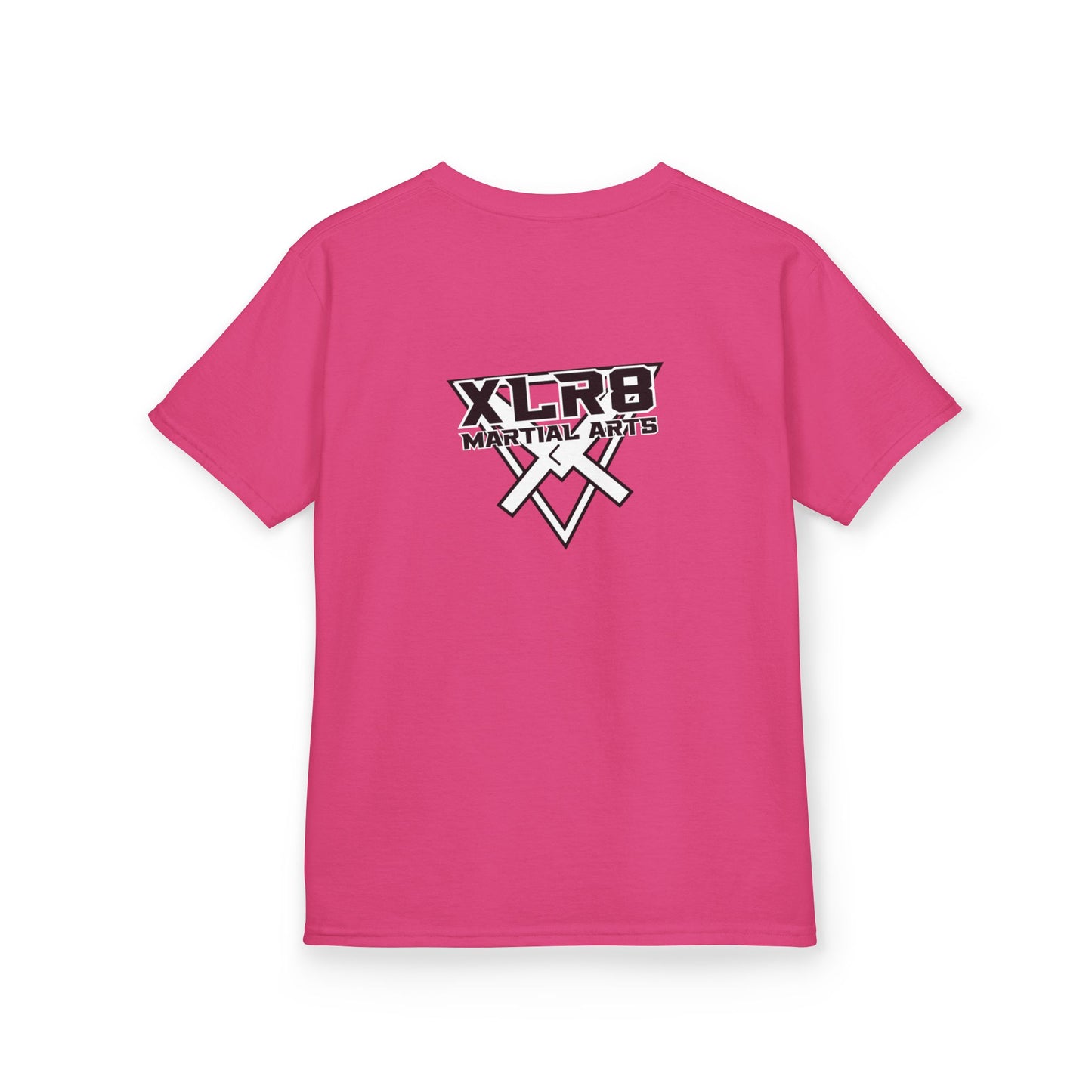 Kids Tee — "Don't Be a Cry Baby" Silhouette Tee with XLR8 Martial Arts Back Logo
