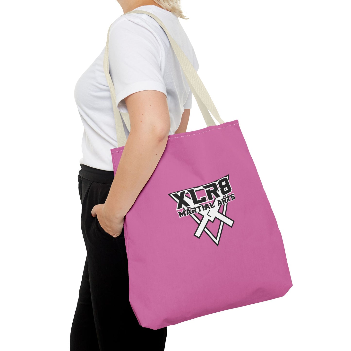 Empowering Martial Arts Tote Bag - Inspirational Quote & Logo Design