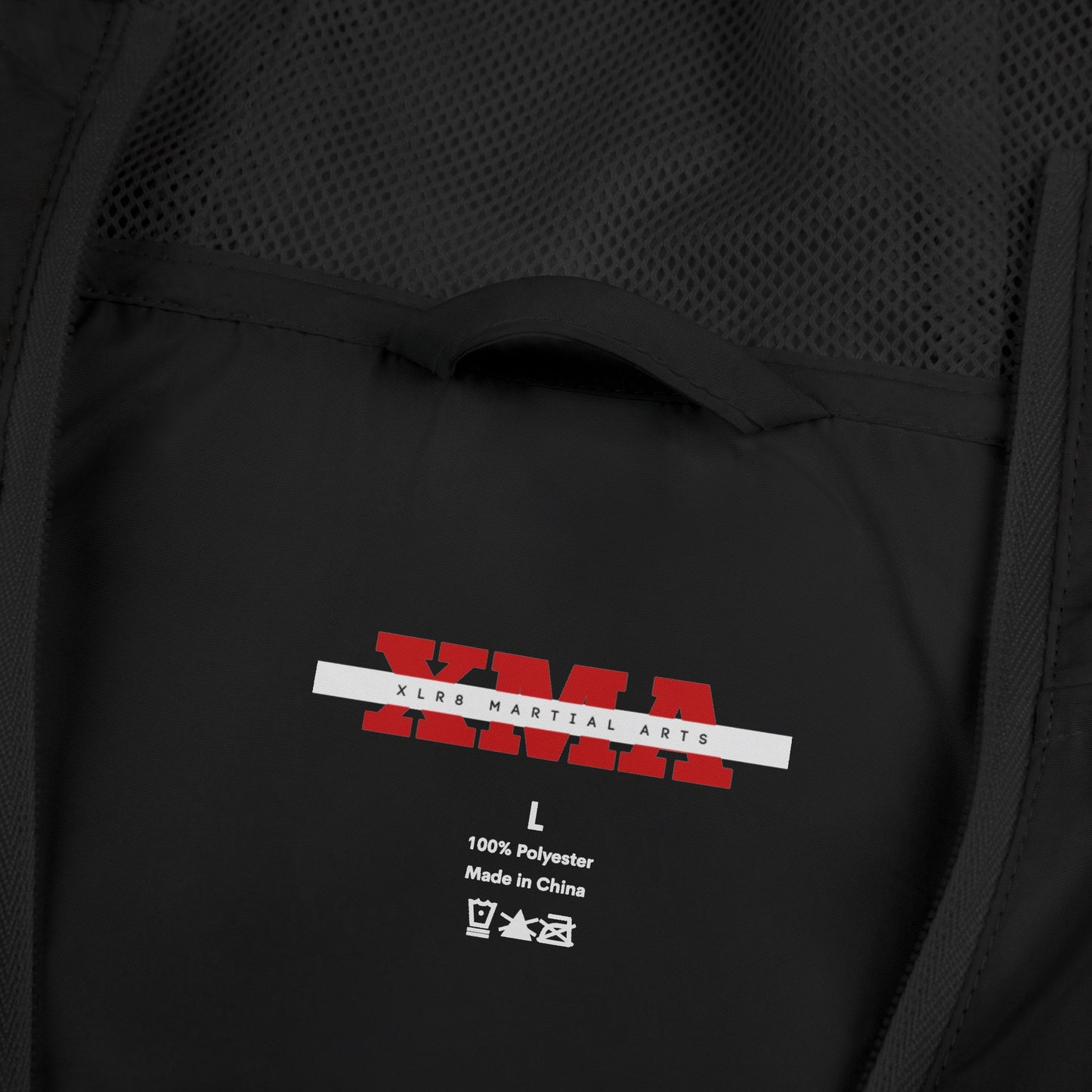 Windbreaker Jacket — Gothic Cross Logo Streetwear
