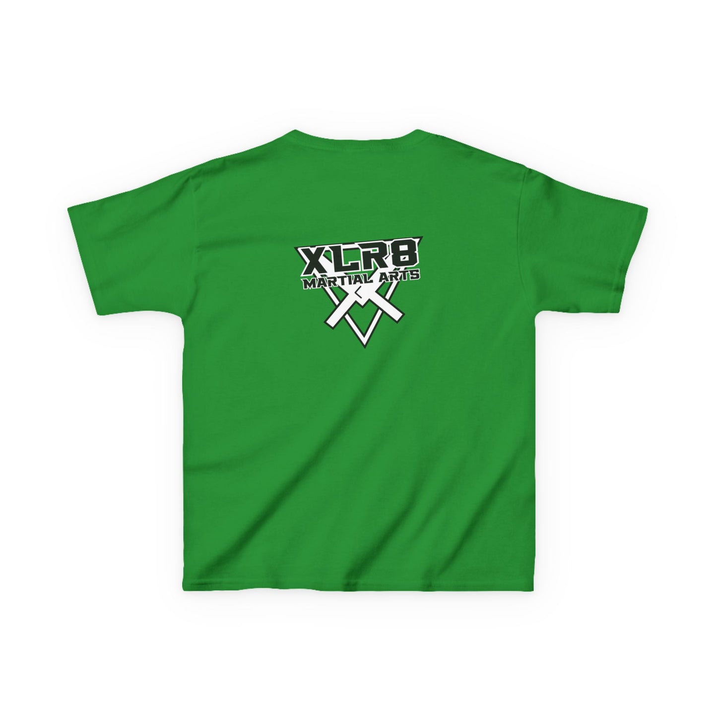 Kids Tee — "Don't Be a Cry Baby" Silhouette Tee with XLR8 Martial Arts Back Logo