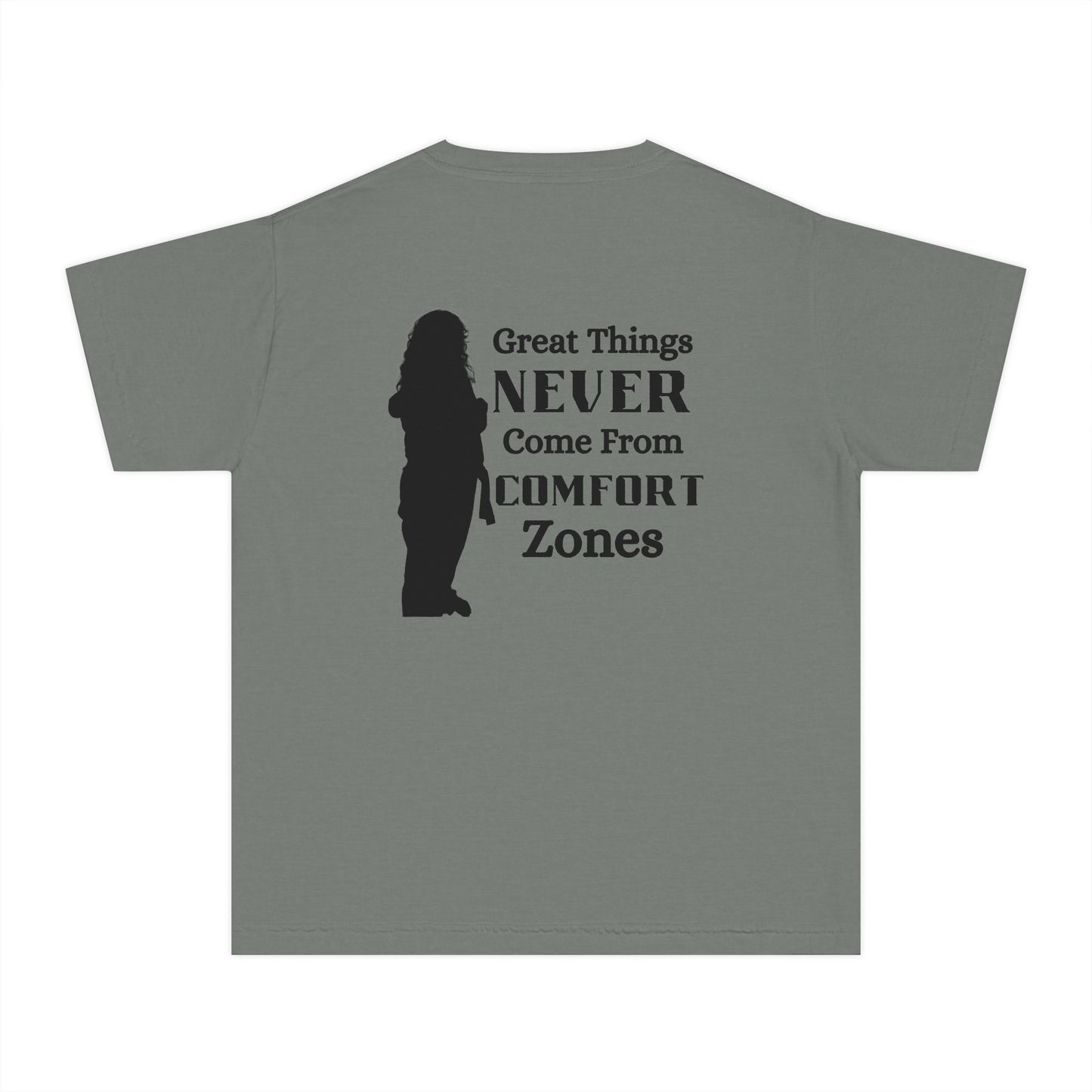Motivational Youth Tee — "Great Things Never Come From Comfort Zones" The Bre shirt