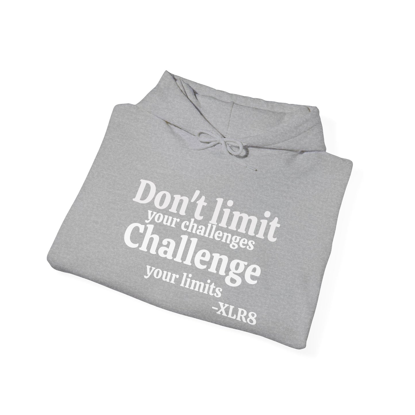 Motivational Hoodie — “Don’t Limit Your Challenges. Challenge Your Limits!” Martial Arts Logo