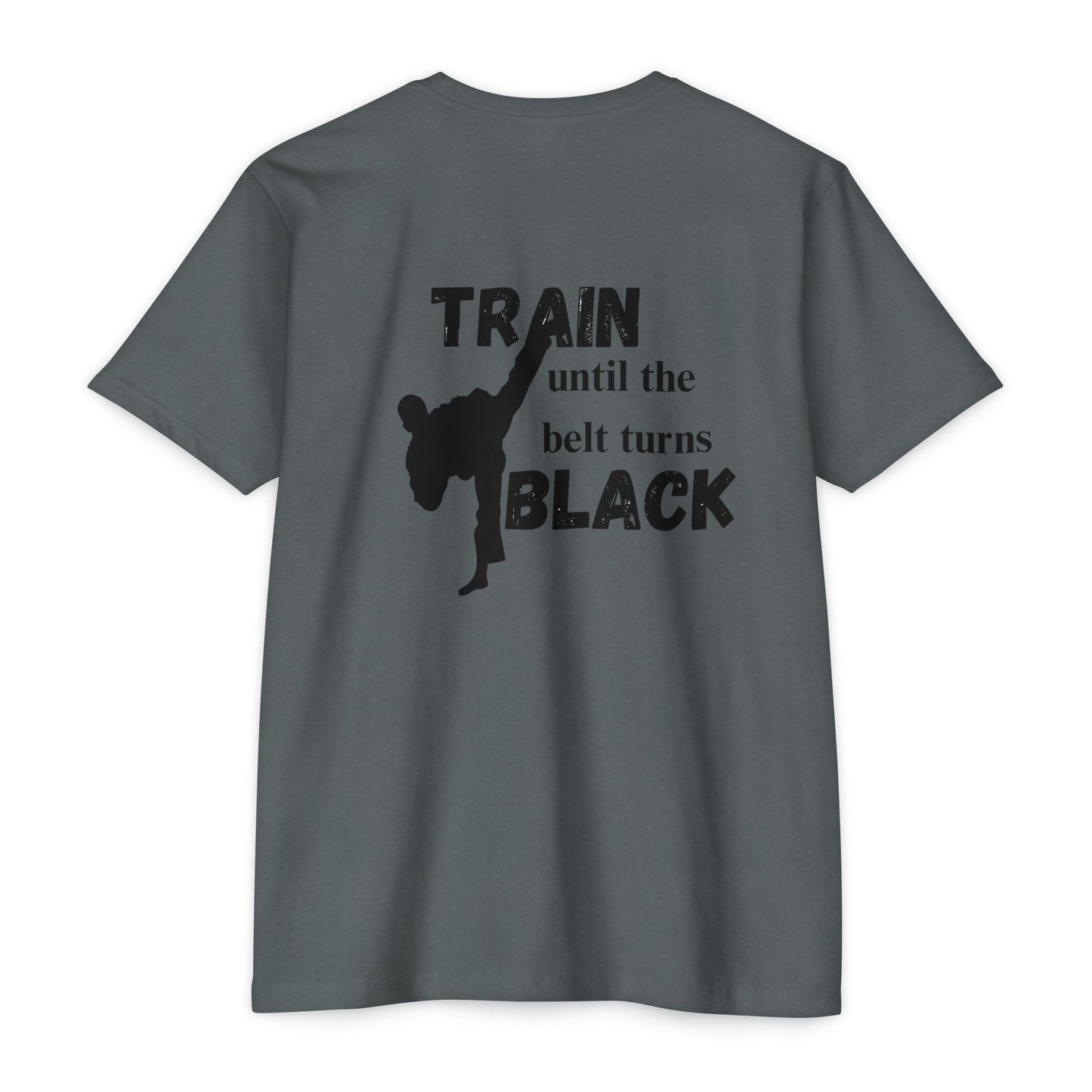 Martial Arts Training T-Shirt — "Train Until the Belt Turns Black" Tee