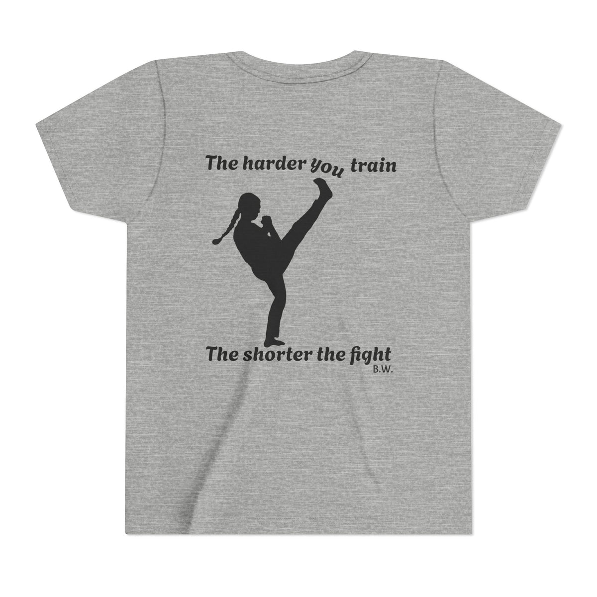 Harder you train girl ninja tshirt