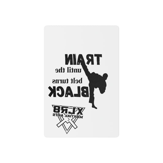 Temporary Tattoos — "Train Until the Belt Turns Black" Martial Arts Kicks Design