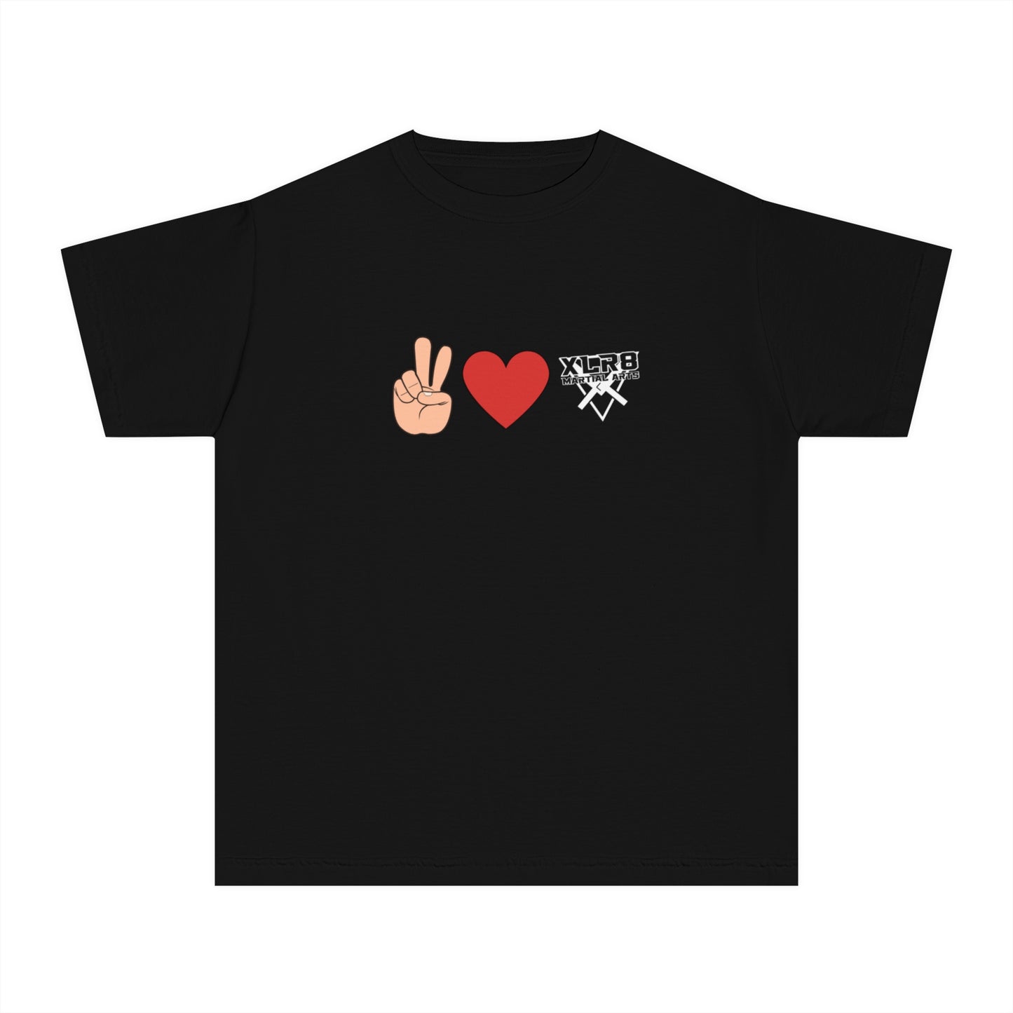 Youth Peace & Love Tee for Martial Arts Enthusiasts