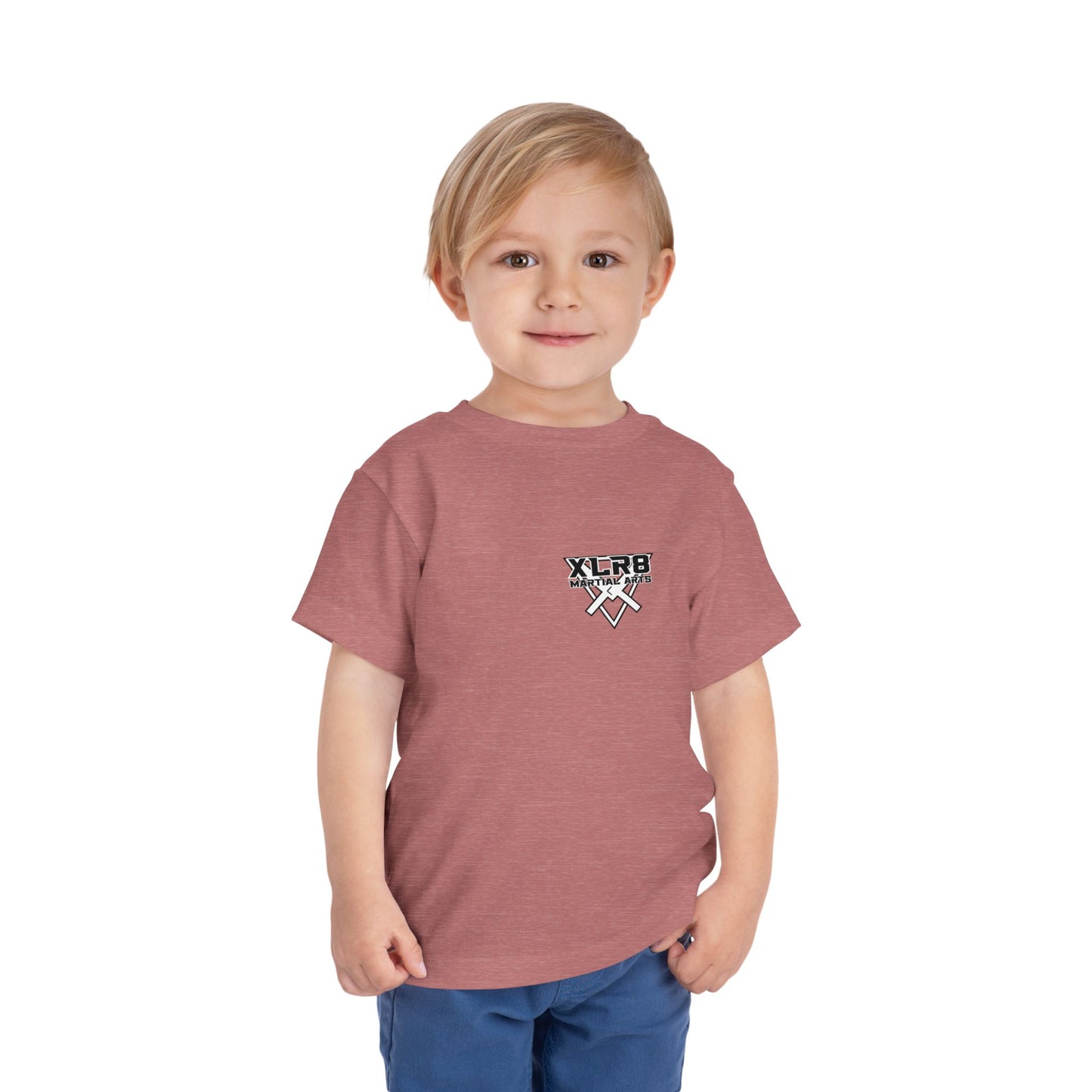 Toddler Tee — "Train Until the Belt Turns Black" Martial Arts Graphic