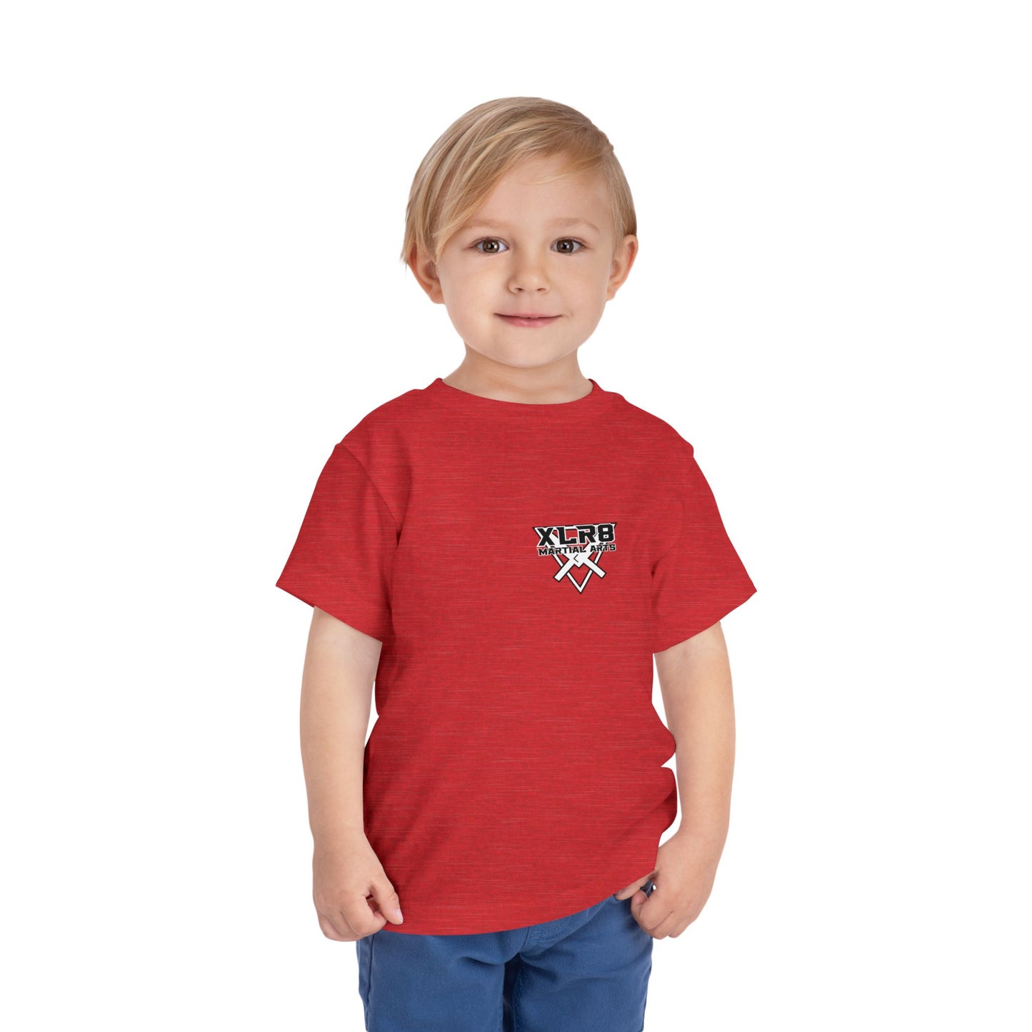 Toddler Tee — "Train Until the Belt Turns Black" Martial Arts Graphic