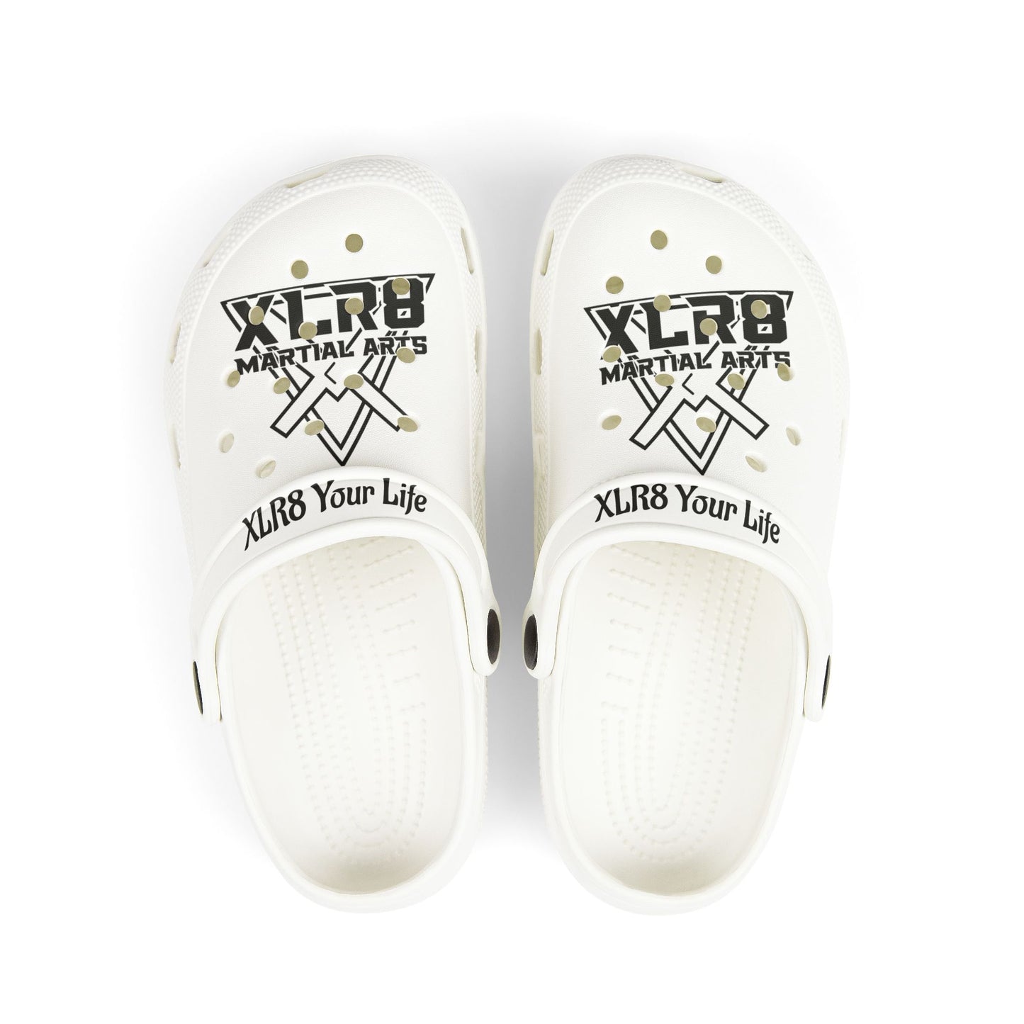 Kids EVA Foam Clogs – XLR8 Martial Arts "XLR8 Your Life" Graphic