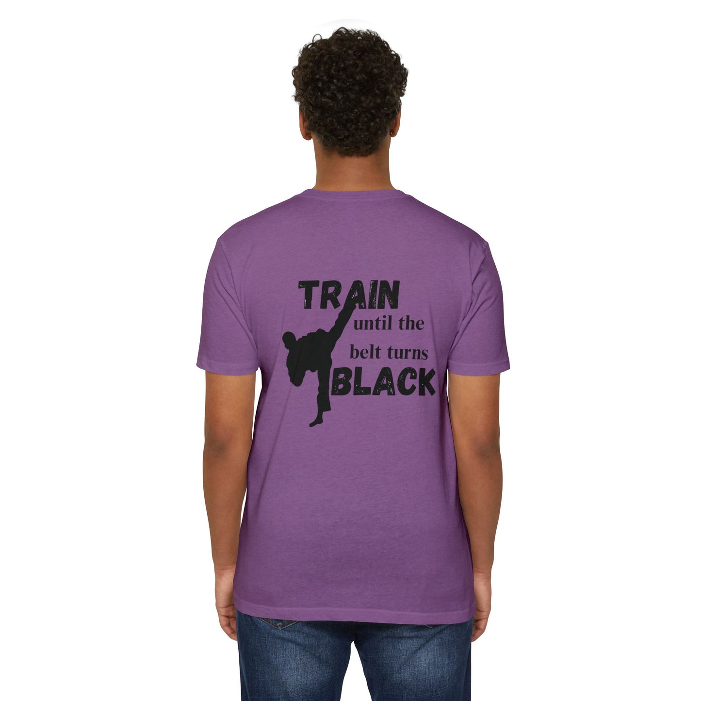 Martial Arts Training T-Shirt — "Train Until the Belt Turns Black" Tee