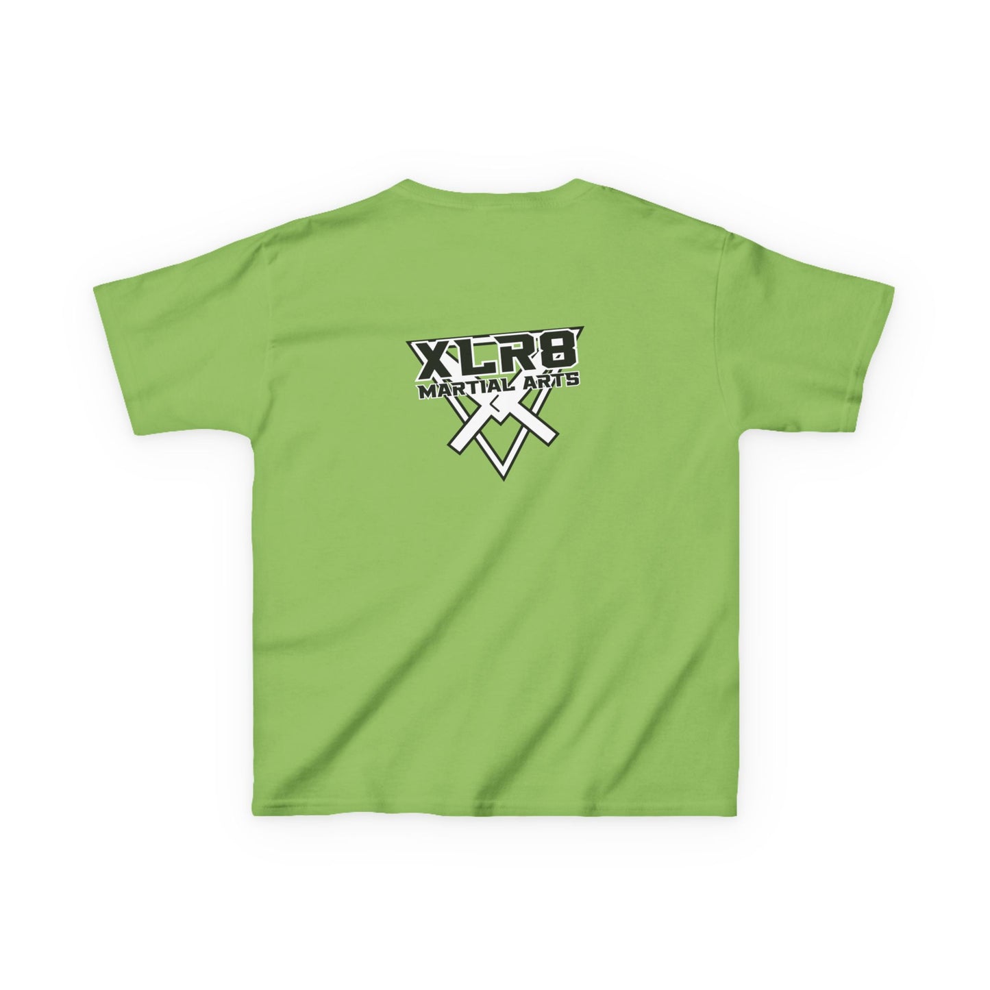 Kids Tee — "Don't Be a Cry Baby" Silhouette Tee with XLR8 Martial Arts Back Logo