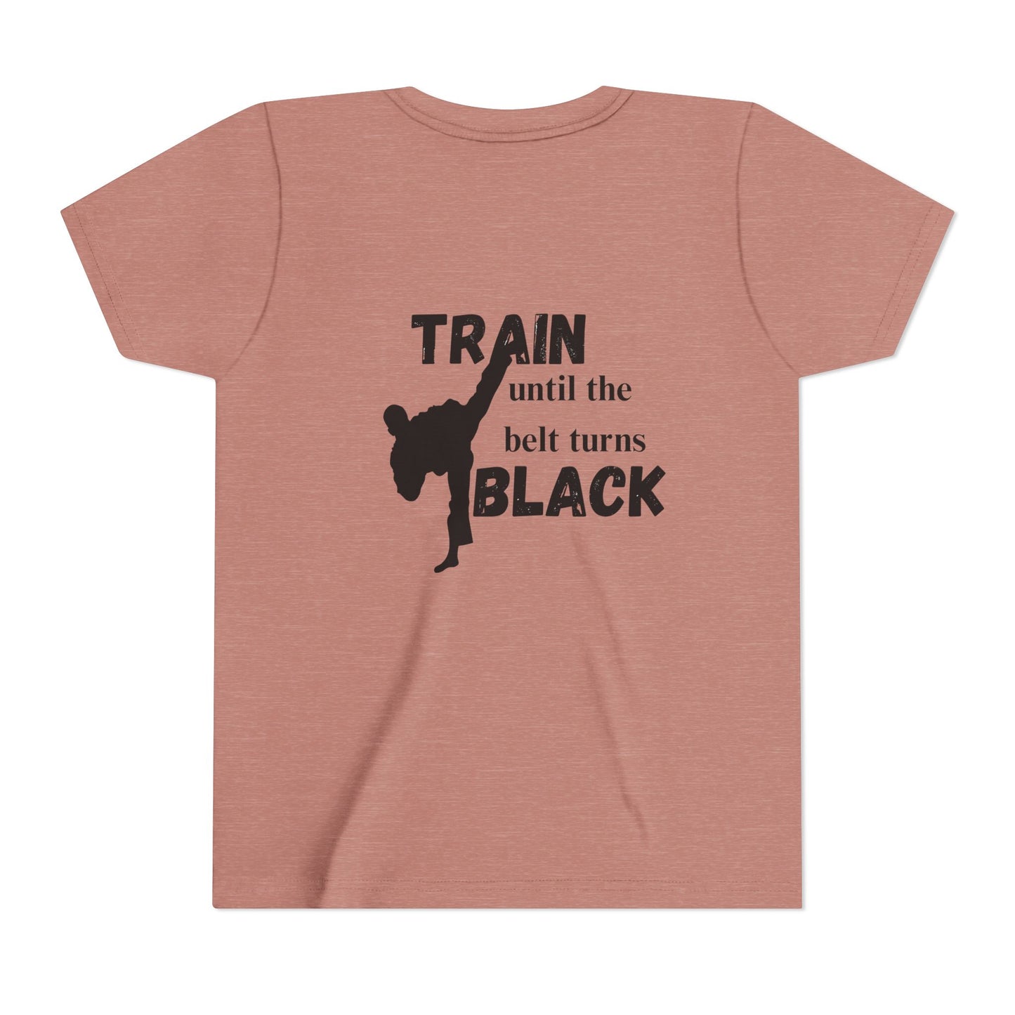 Youth Tee — "Train Until the Belt Turns Black" Martial Arts Shirt