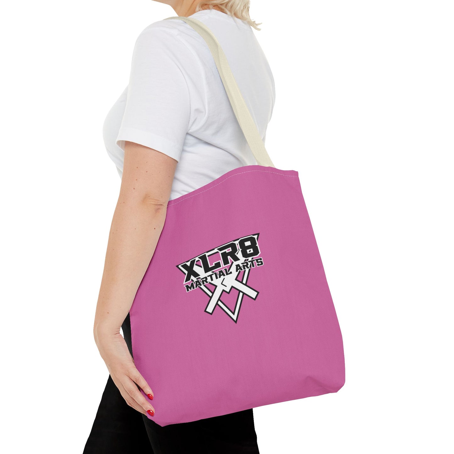 Empowering Martial Arts Tote Bag - Inspirational Quote & Logo Design