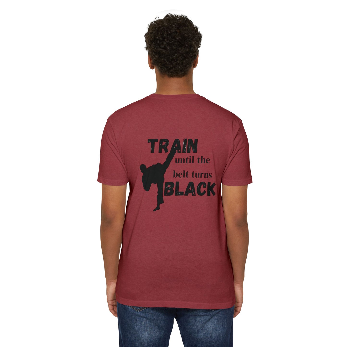 Martial Arts Training T-Shirt — "Train Until the Belt Turns Black" Tee