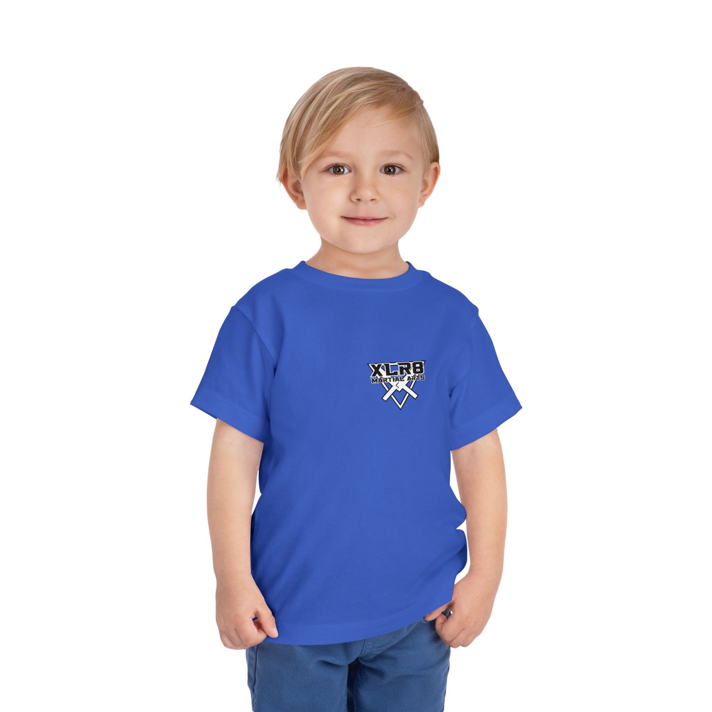 Toddler Tee — "Train Until the Belt Turns Black" Martial Arts Graphic