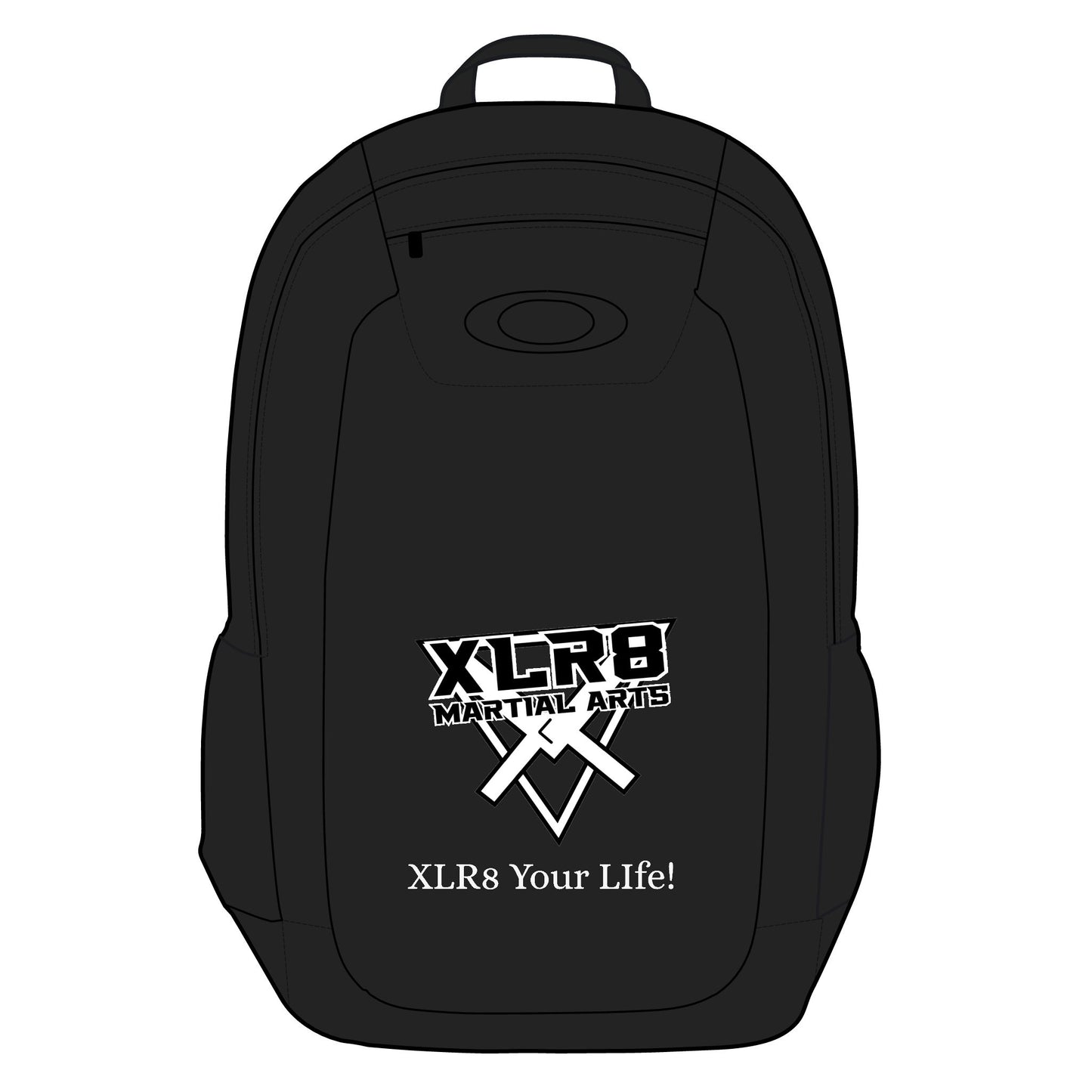 Enduro Backpack for Martial Arts Enthusiasts, Sport Bag for XLR8 Life, Workout Gear, Outdoor Adventure, Black and Gray