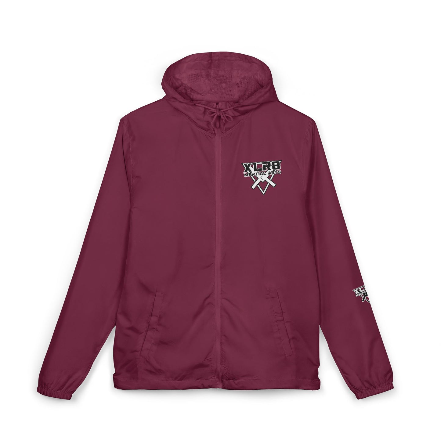 Windbreaker Jacket — Gothic Cross Logo Streetwear
