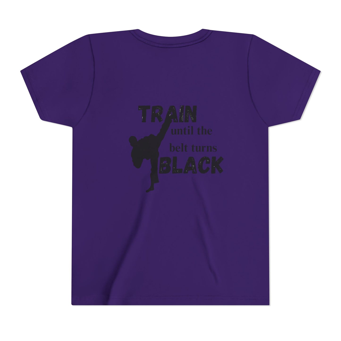 Youth Tee — "Train Until the Belt Turns Black" Martial Arts Shirt