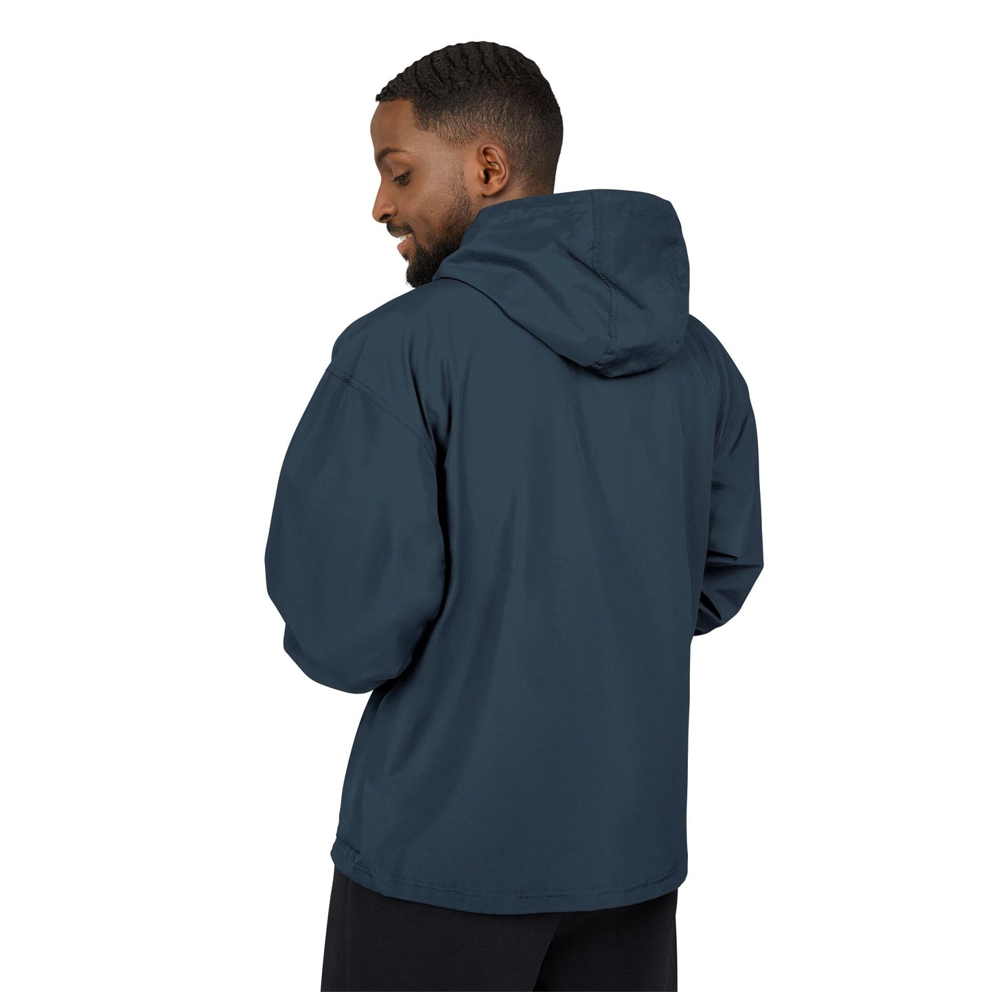 Anorak Jacket — Heart Mosaic Chest Packable Windbreaker