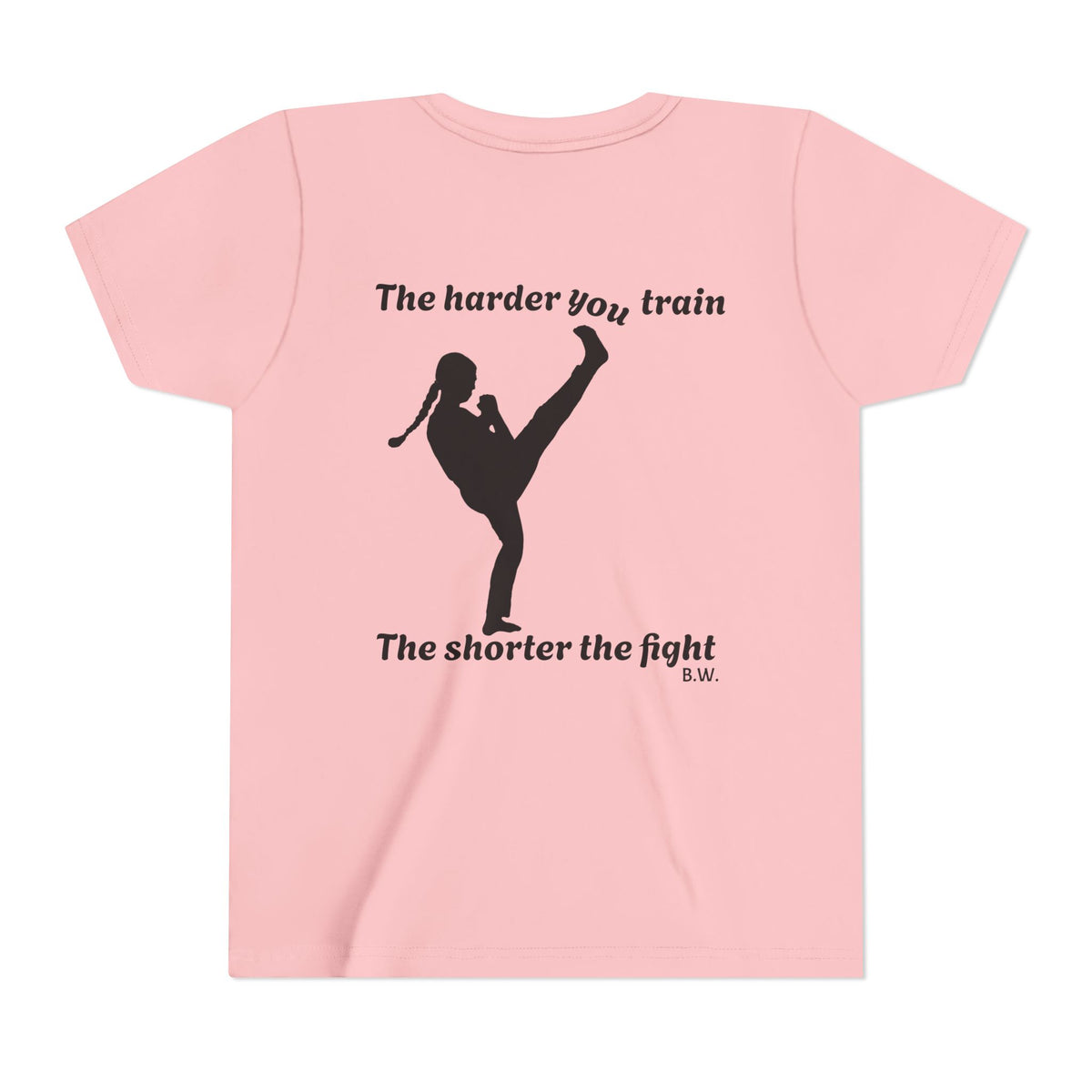 Harder you train girl ninja tshirt
