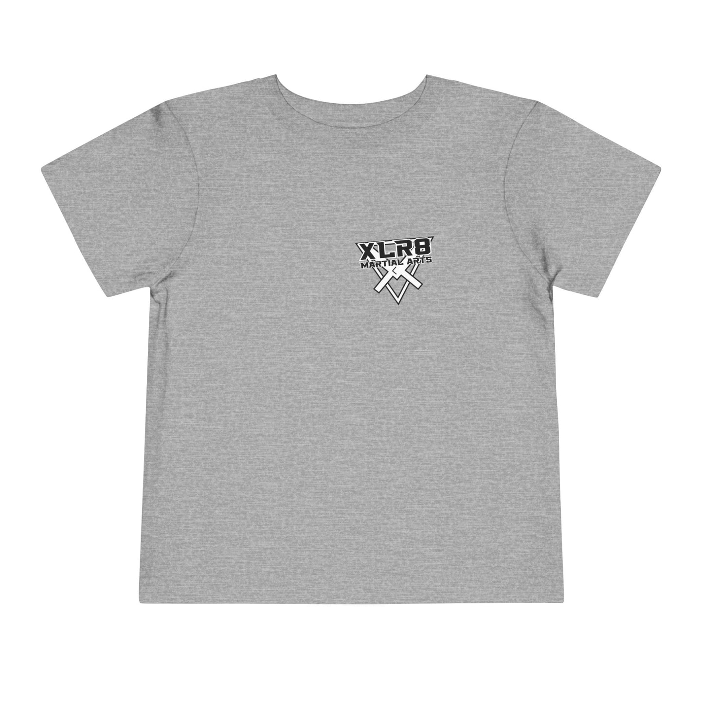 Toddler Tee — "Train Until the Belt Turns Black" Martial Arts Graphic
