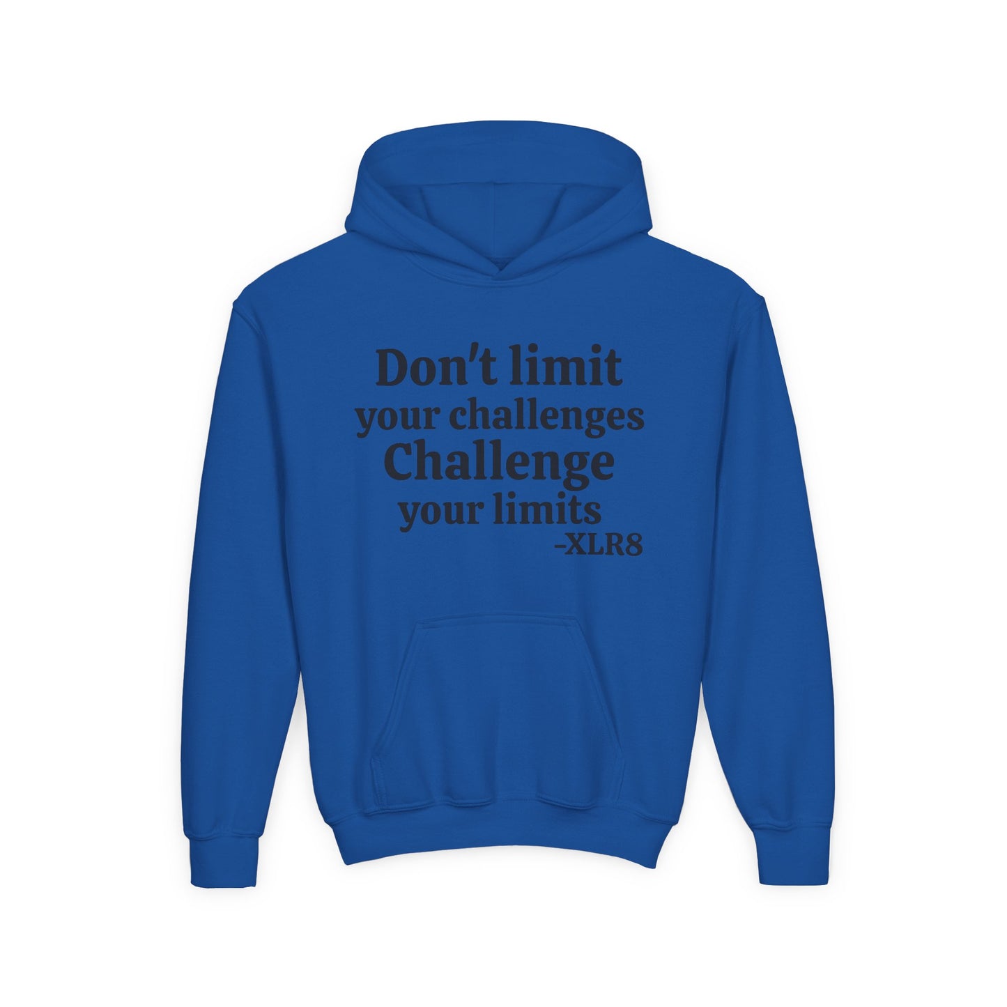 Youth Hoodie – "Don't limit your challenges. Challenge your limits." Martial Arts Motivational Sweatshirt