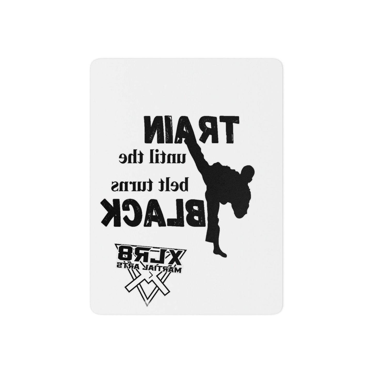 Temporary Tattoos — "Train Until the Belt Turns Black" Martial Arts Kicks Design
