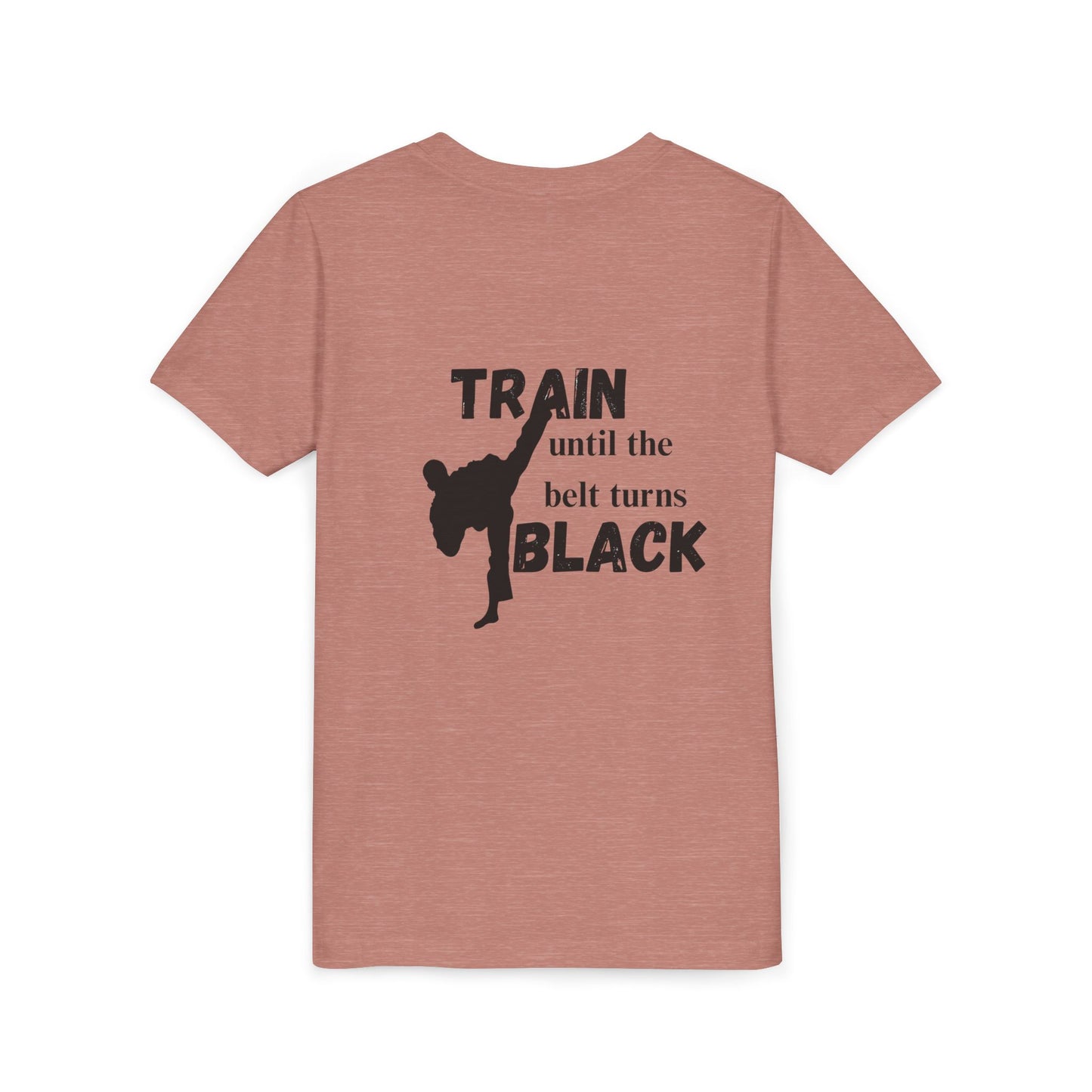 Youth Tee — "Train Until the Belt Turns Black" Martial Arts Shirt