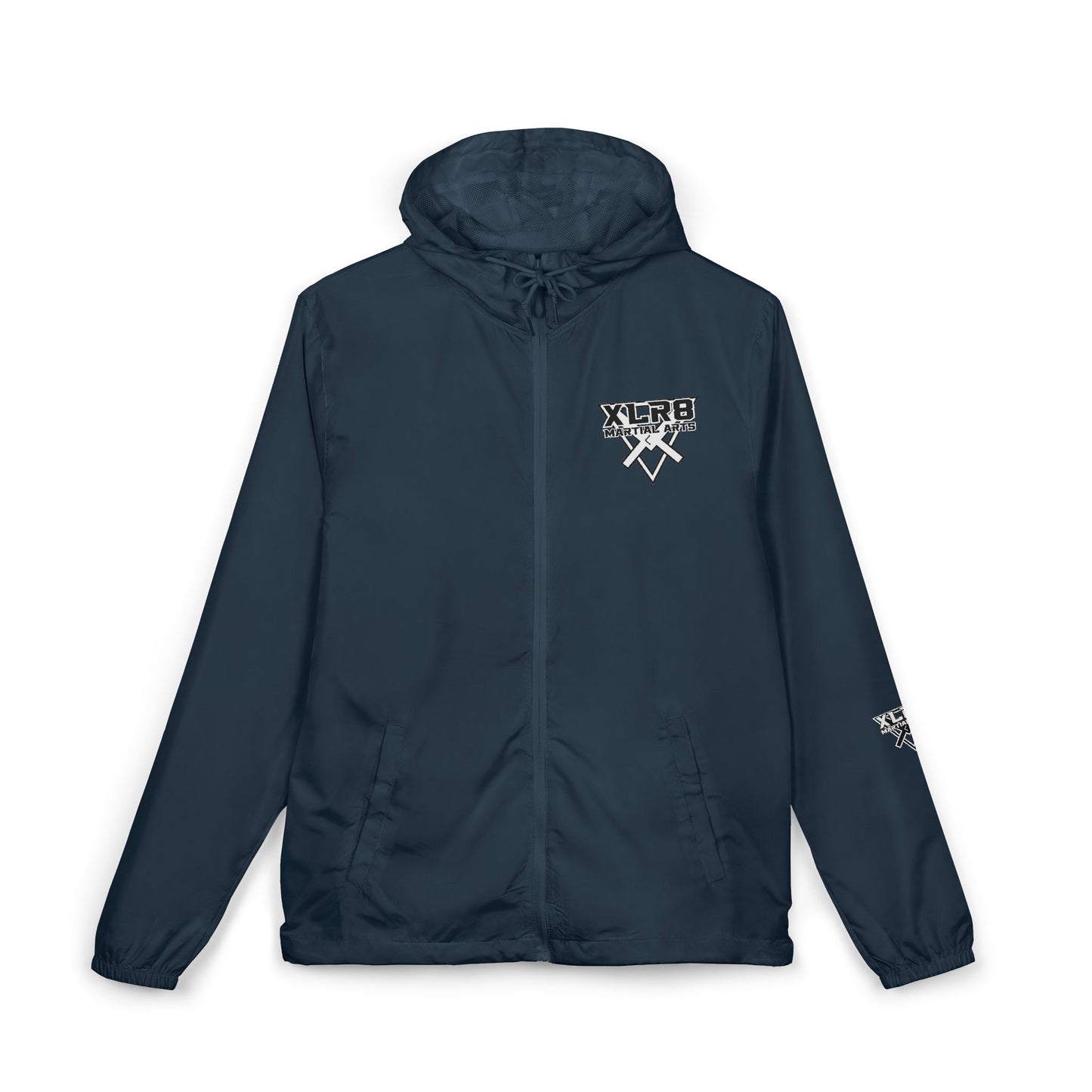 Windbreaker Jacket — Gothic Cross Logo Streetwear