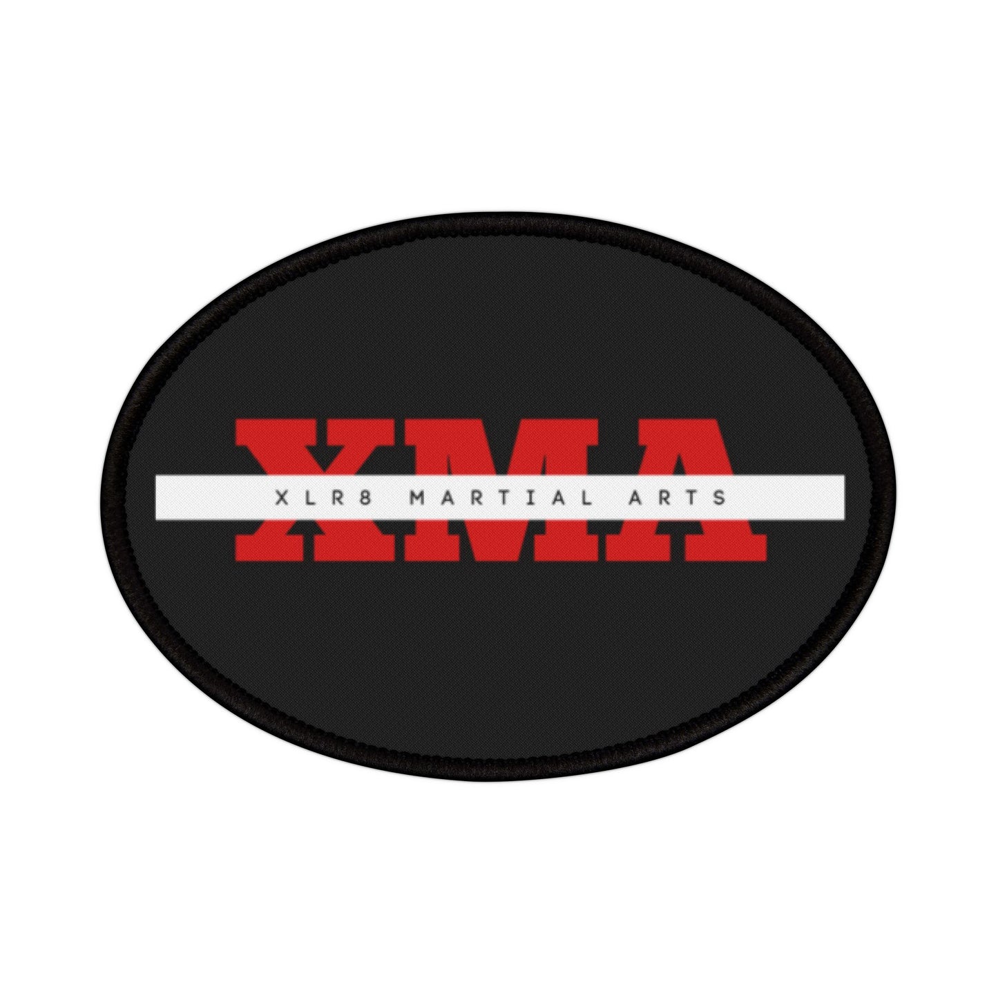 XLR8 Martial Arts Iron-On Patches - Stylish Custom Patch for Martial Arts Enthusiasts