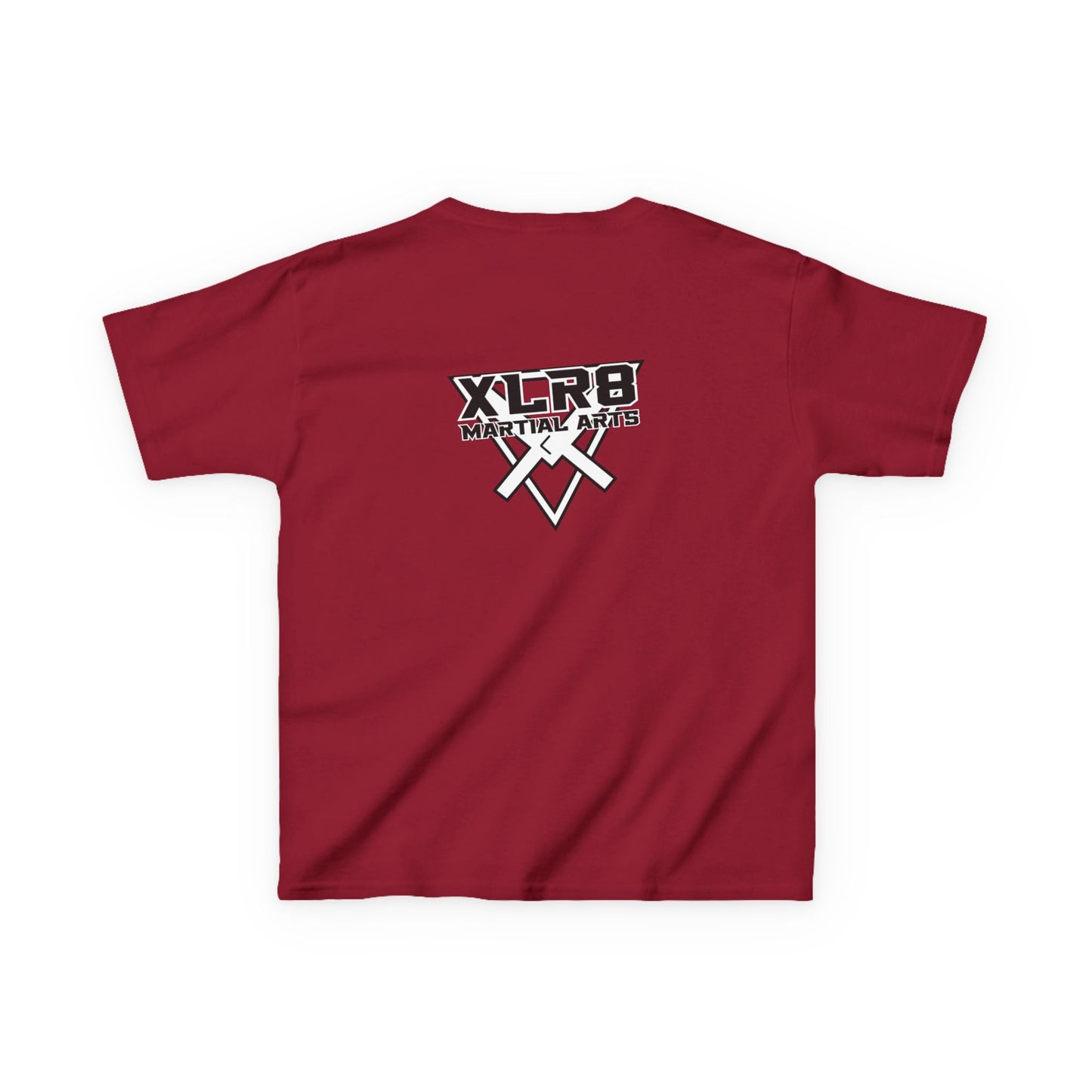 Kids Tee — "Don't Be a Cry Baby" Silhouette Tee with XLR8 Martial Arts Back Logo