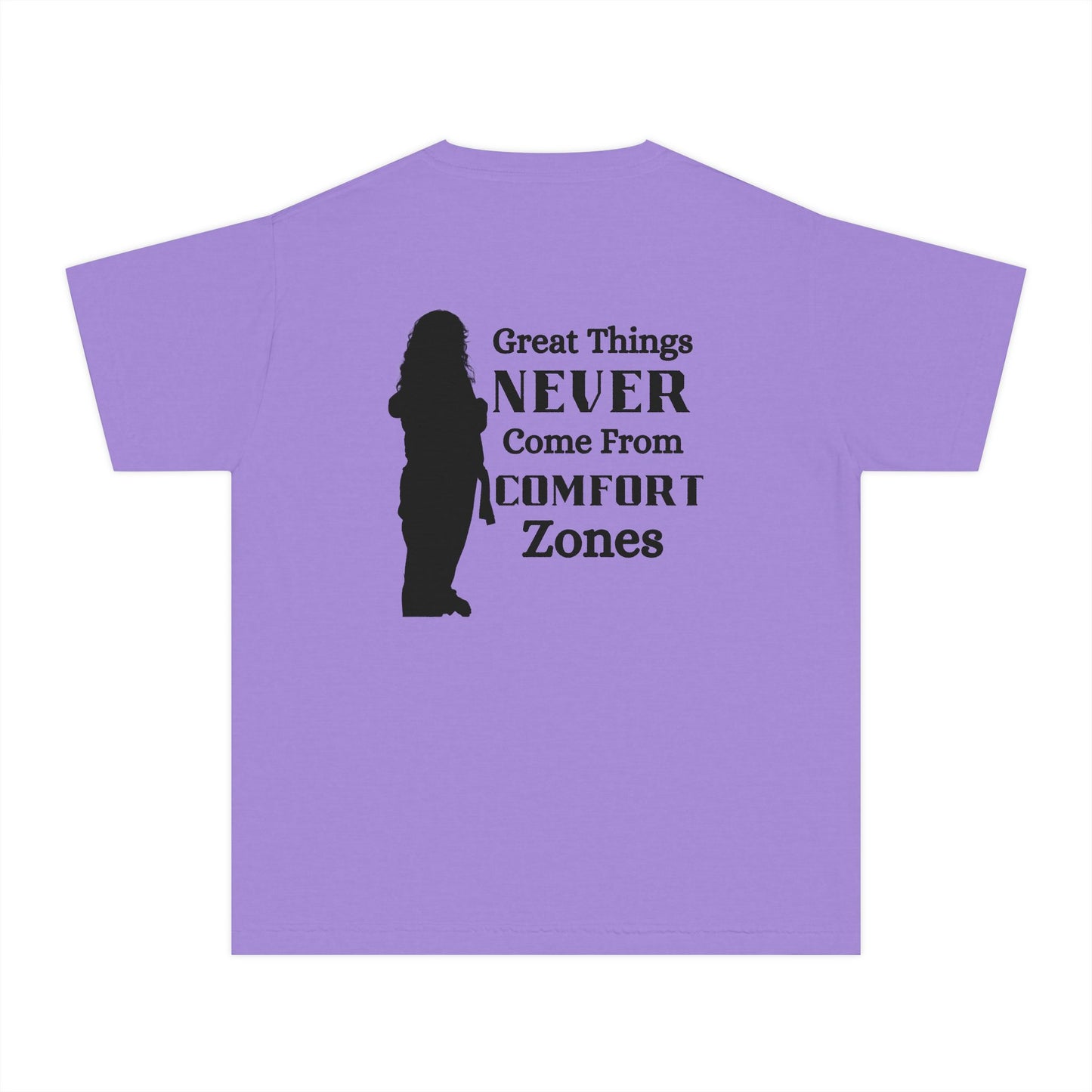 Motivational Youth Tee — "Great Things Never Come From Comfort Zones" The Bre shirt