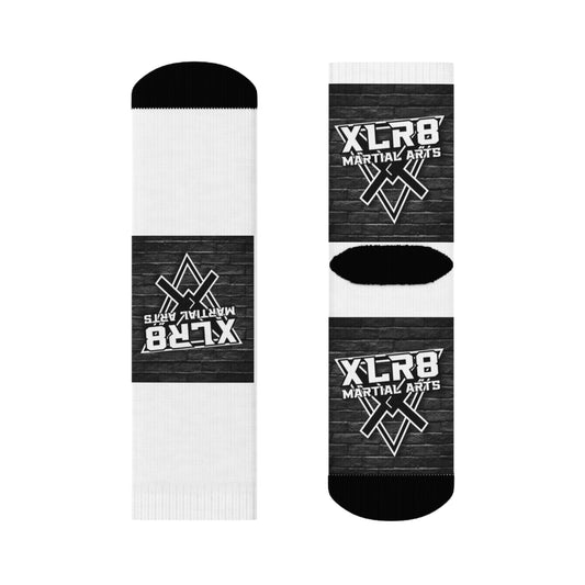 XLR8 Martial Arts Crew Socks - Perfect for Training & Everyday Wear