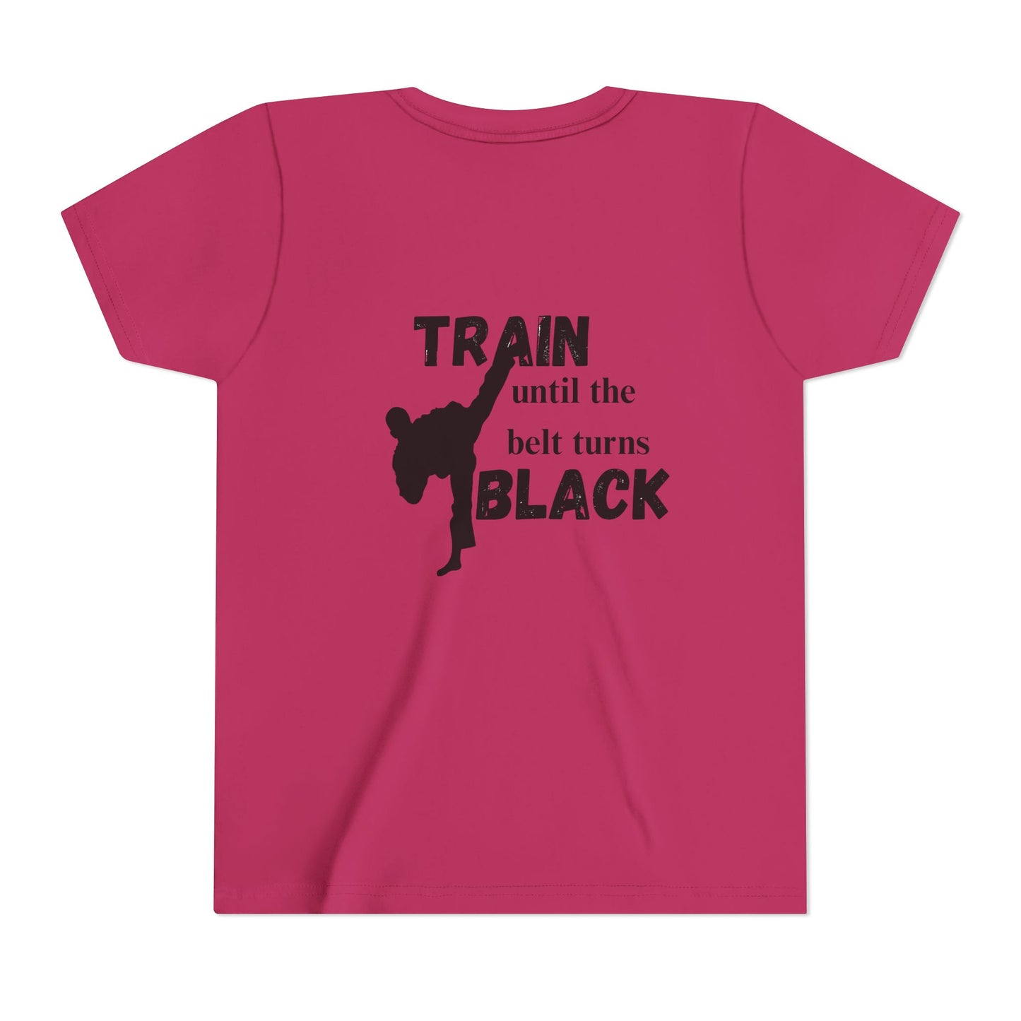 Youth Tee — "Train Until the Belt Turns Black" Martial Arts Shirt