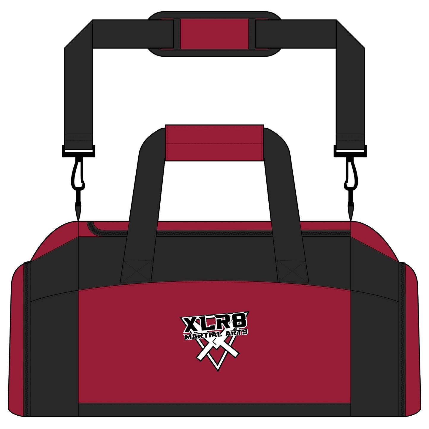 Gym Bag — XLR8 Martial Arts Logo Duffle (Pink or Maroon)