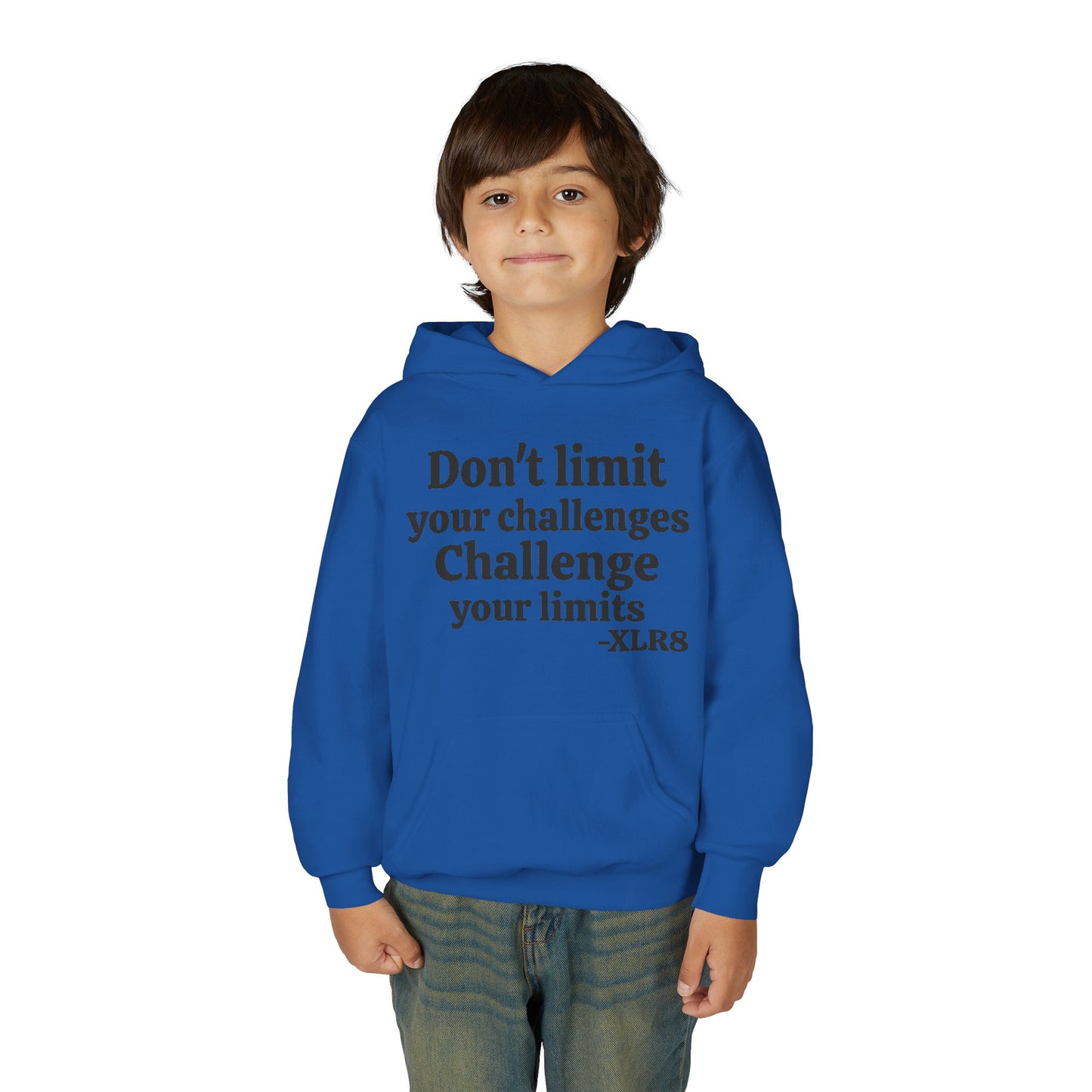 Youth Hoodie – "Don't limit your challenges. Challenge your limits." Martial Arts Motivational Sweatshirt