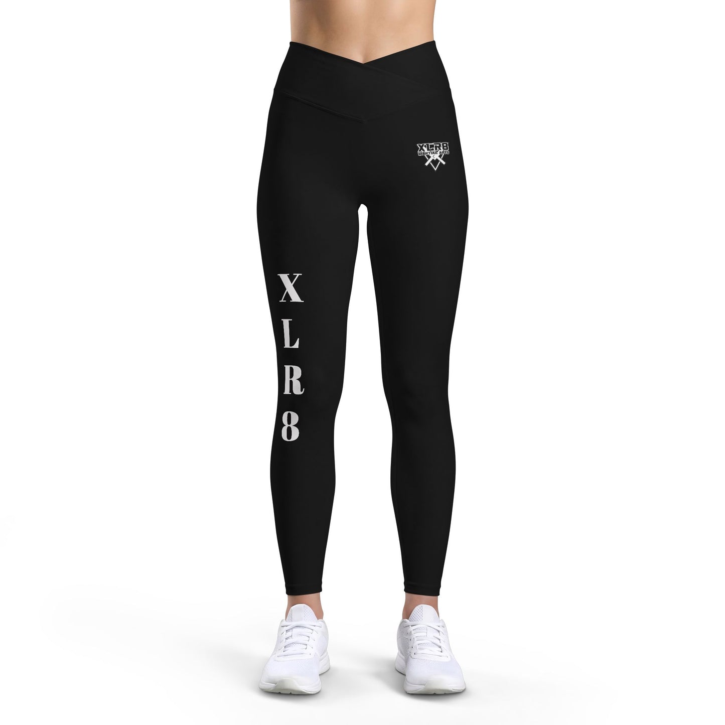 Women’s Luxe Leggings — XLR8 Vertical Logo Performance Leggings