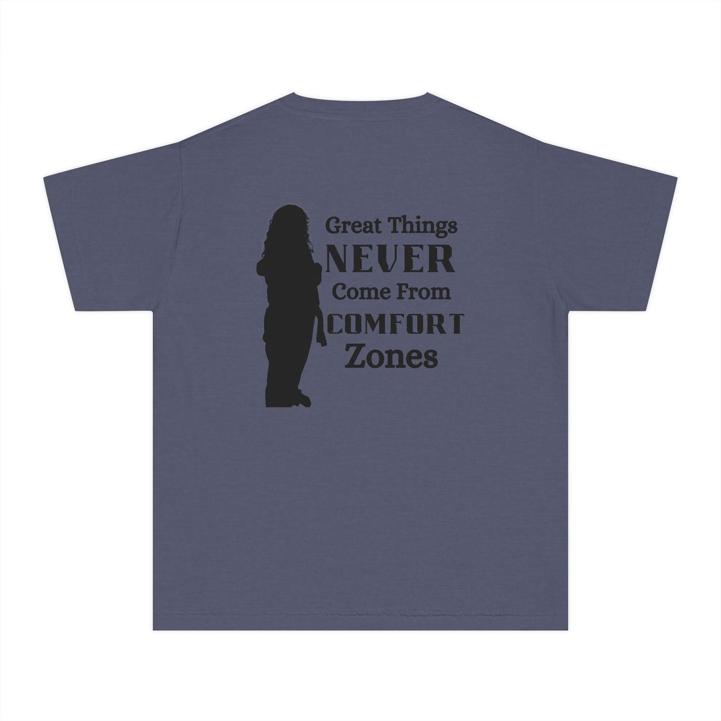Motivational Youth Tee — "Great Things Never Come From Comfort Zones" The Bre shirt